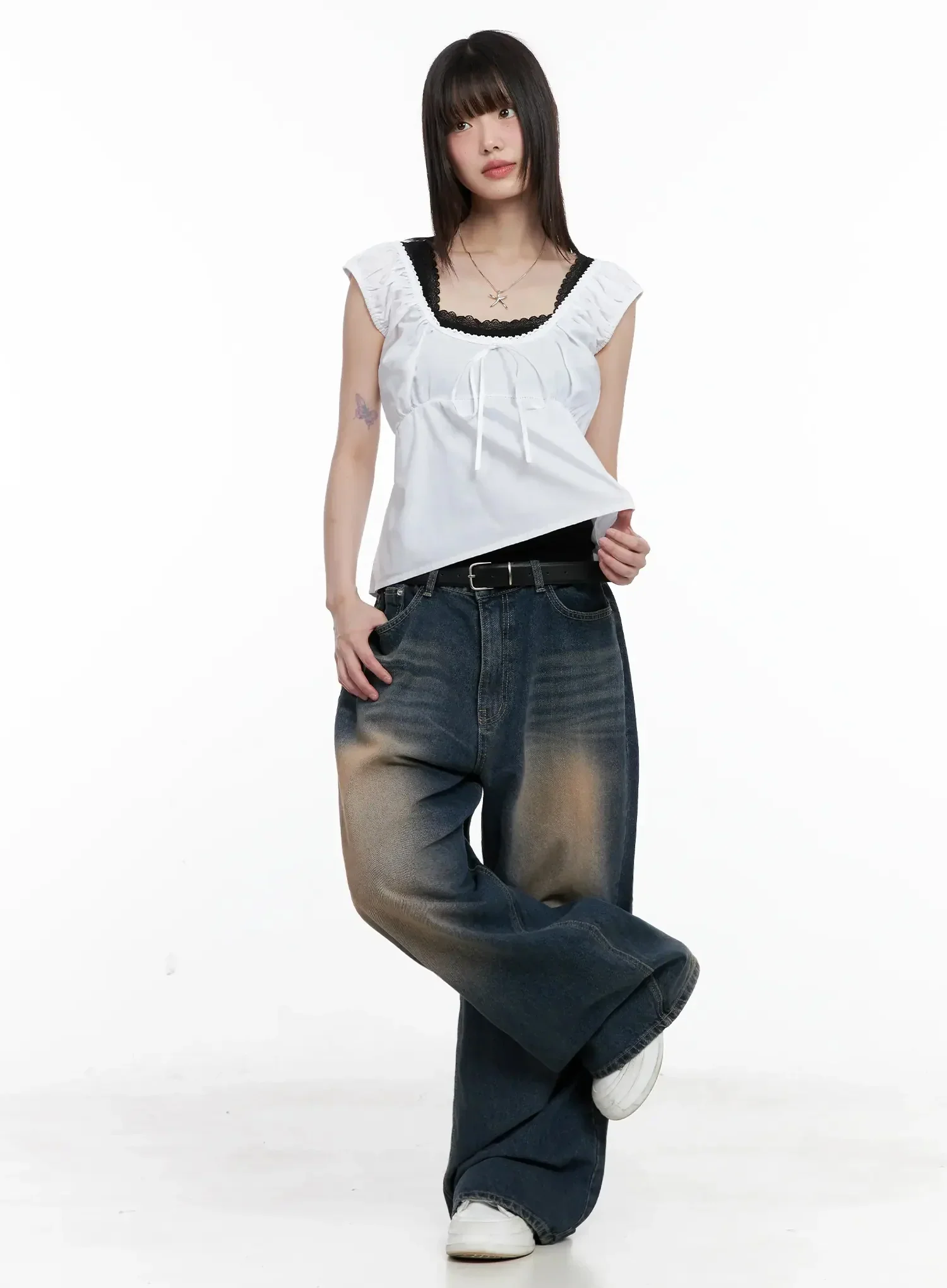 Lace Detail Blouse IL531 - Image 5