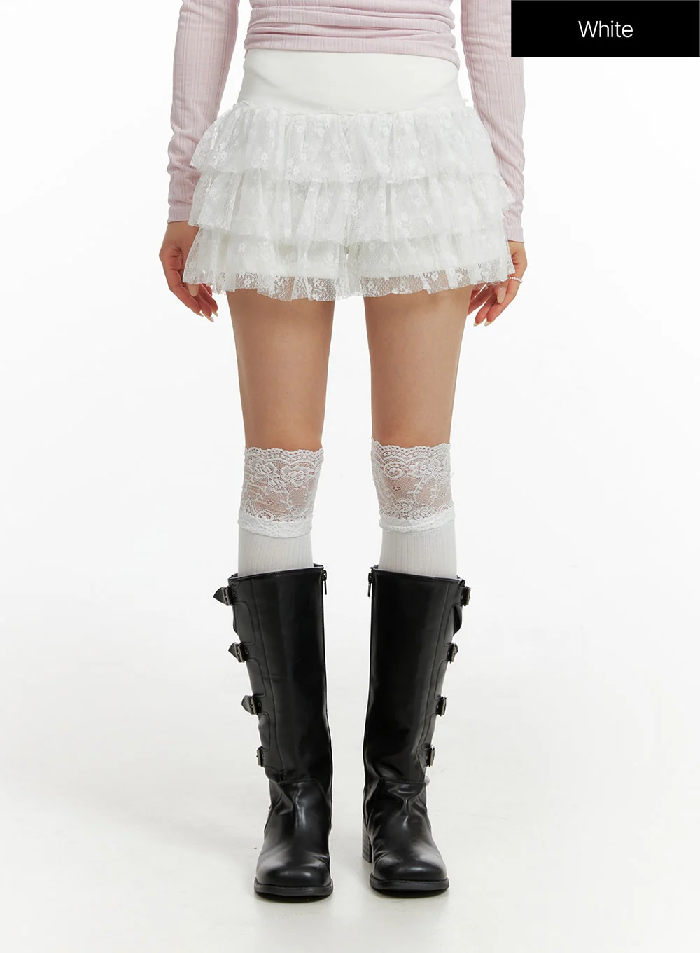 Lace Frill Layered Mini Skirt CF414 - Image 6