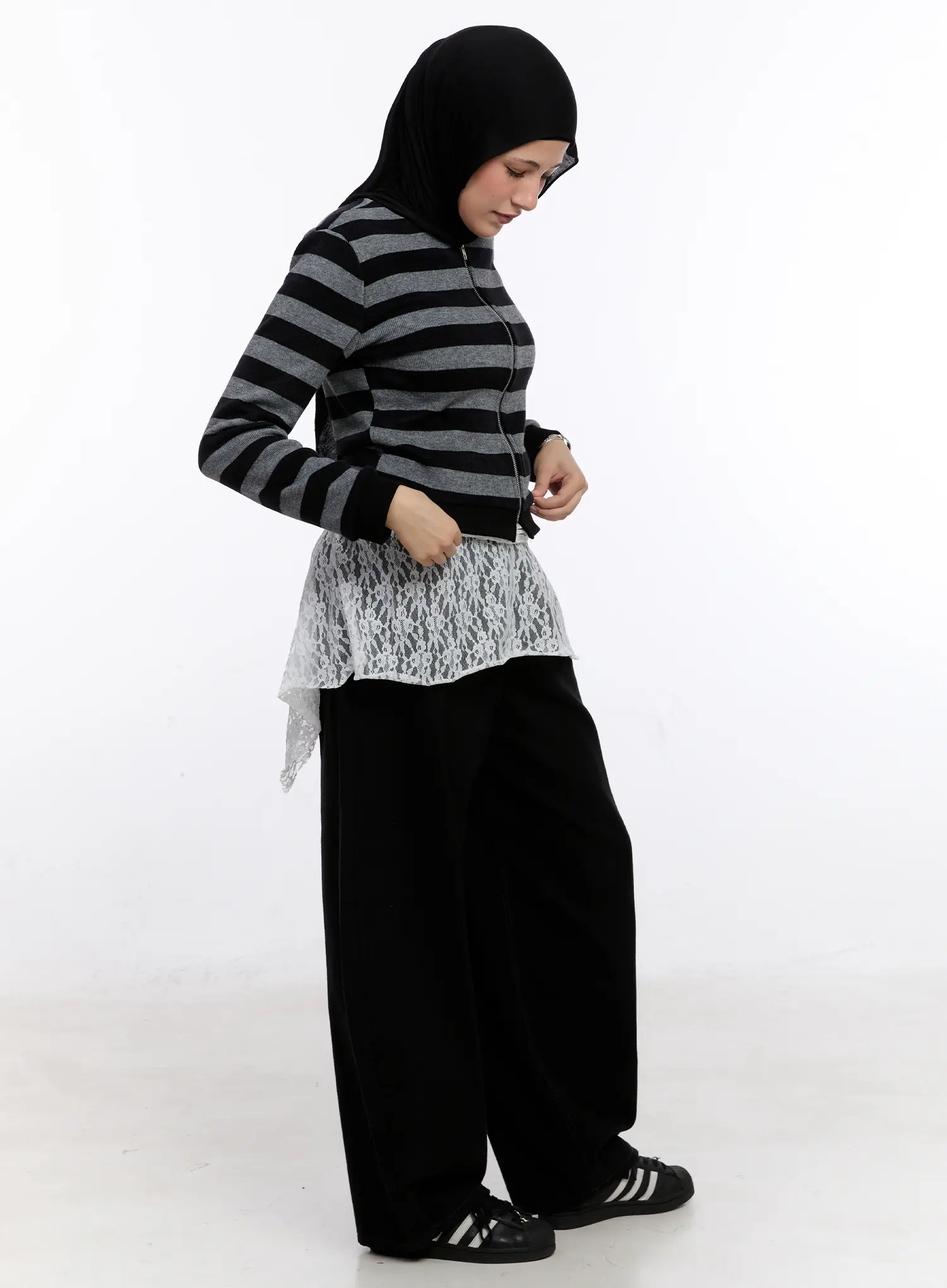 Lace Layered Wrap Skirt CS524 - Image 3