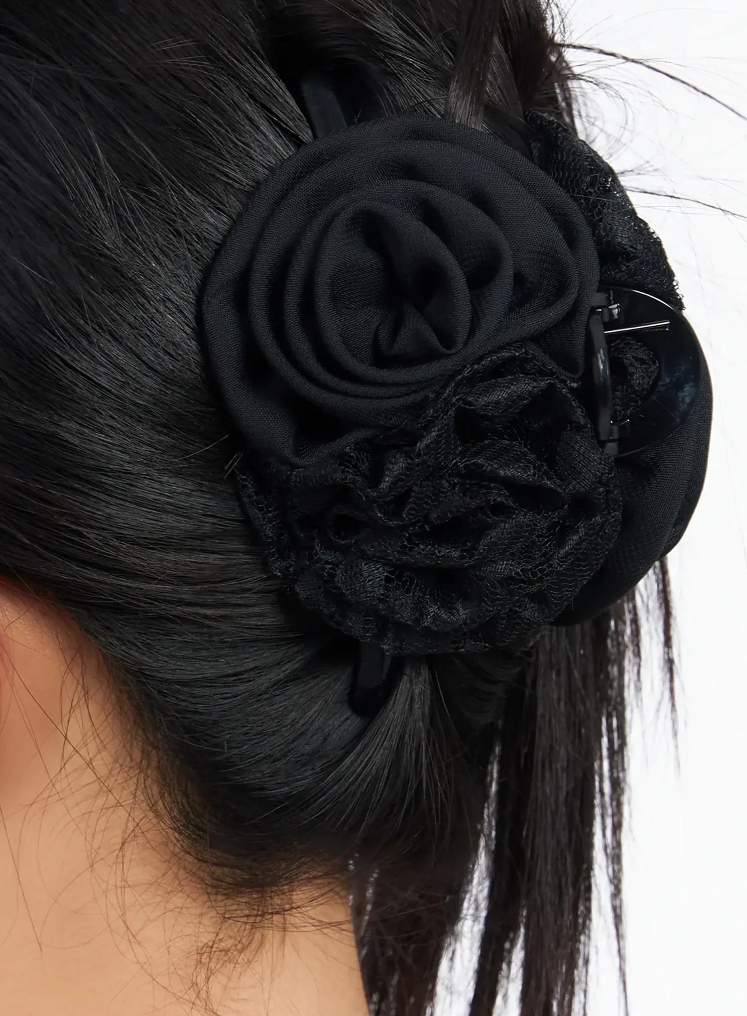 Lace Rose Claw Clip IM531