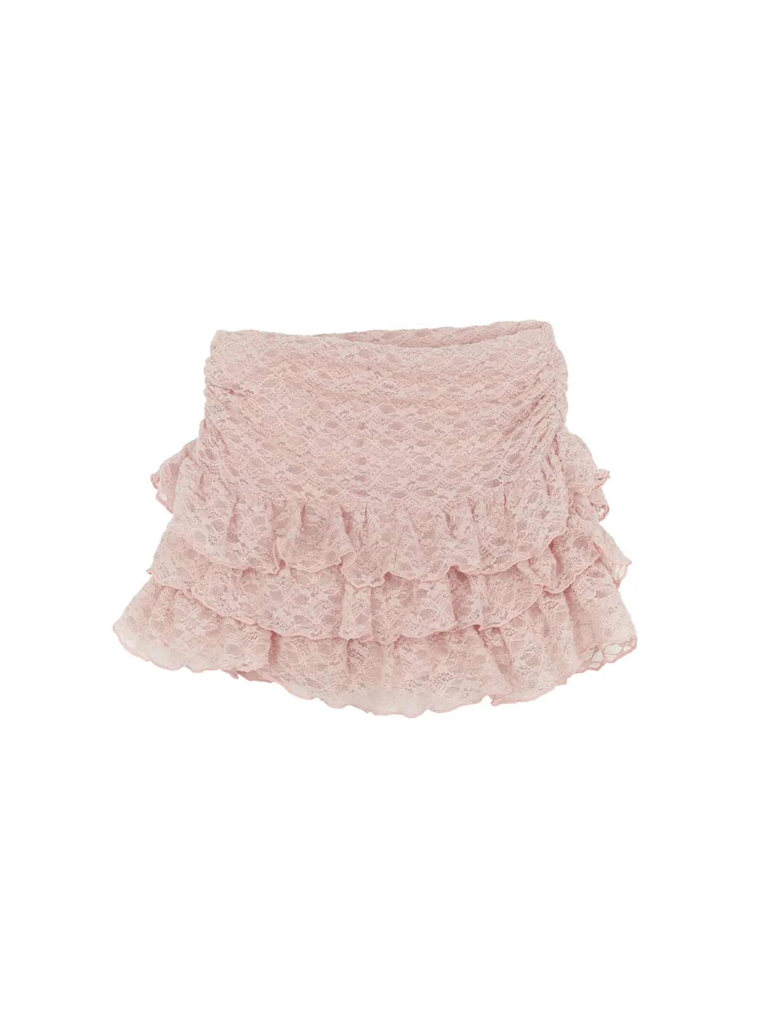 Lace Ruffle Mini Skirt CN517 - Image 10