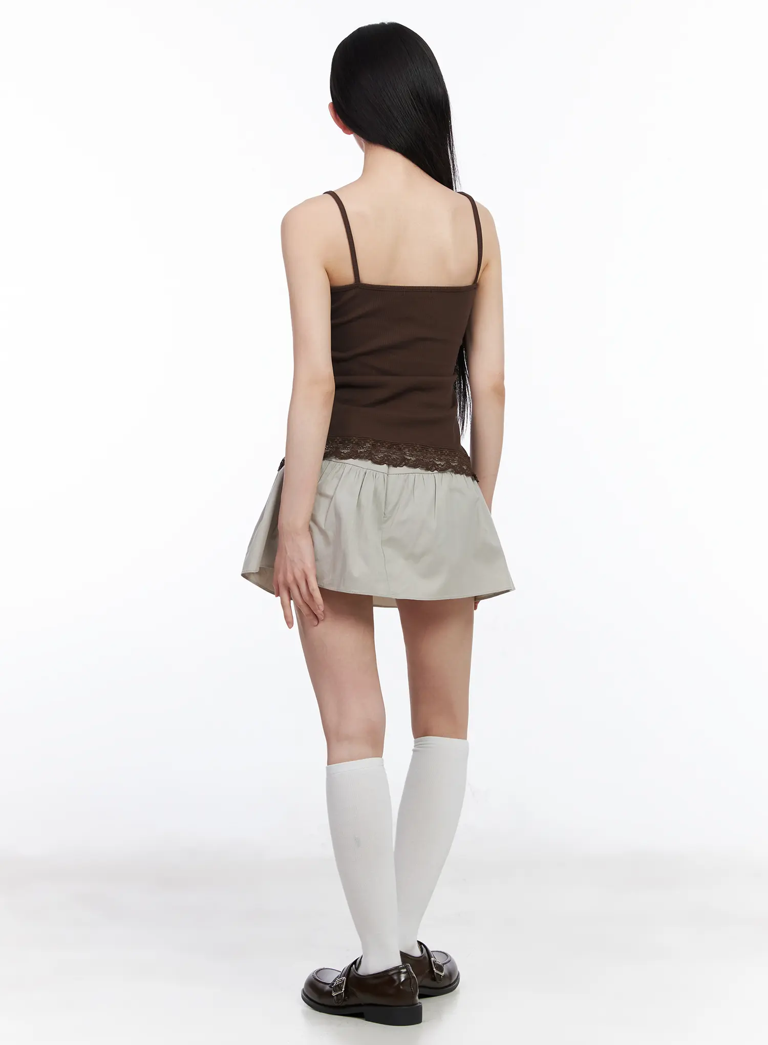 Lace Ruffle Trim V-Neck Tank CM518 - Image 5