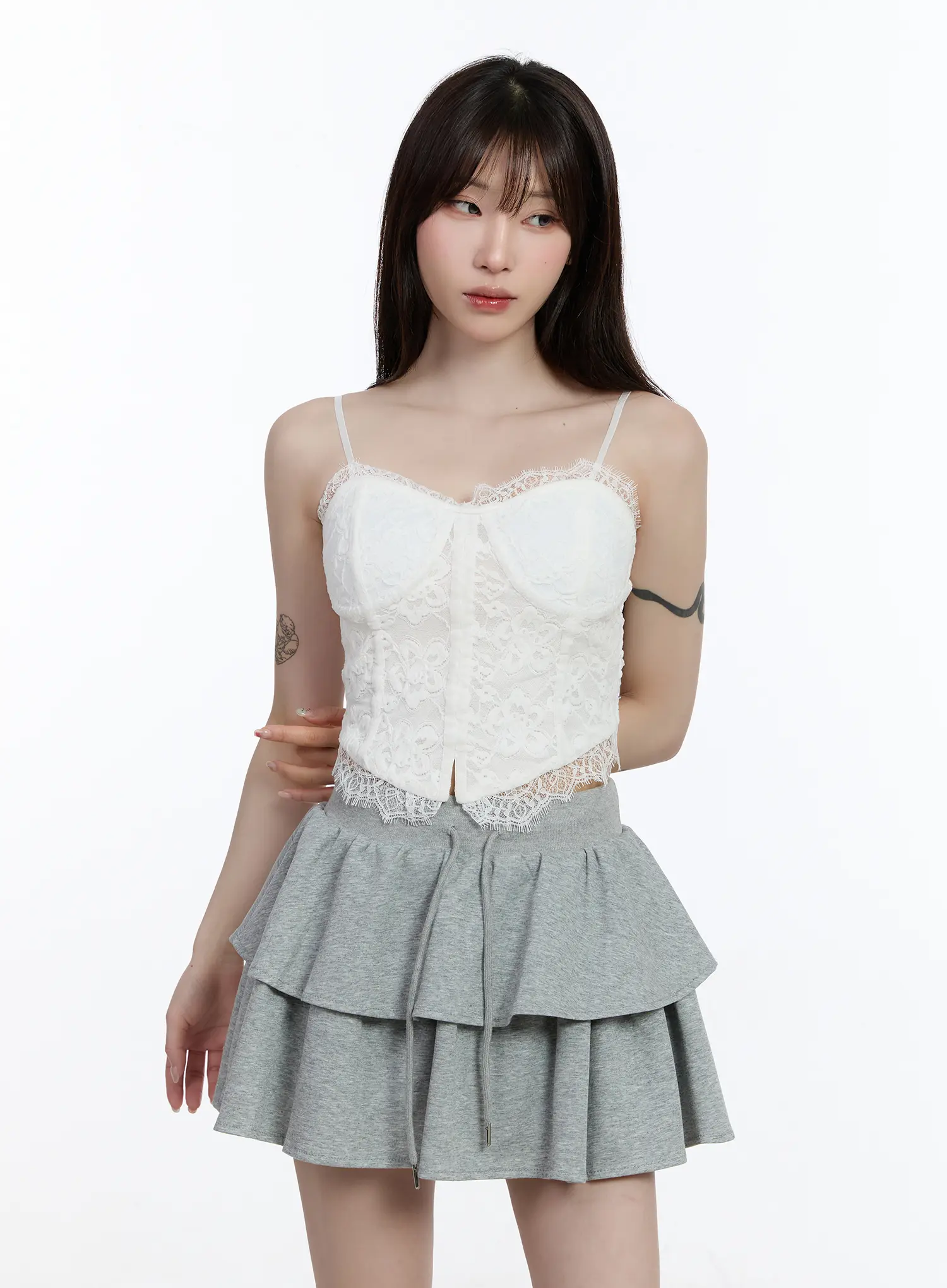Lace-Trim Layered Cami CA501 - Image 6