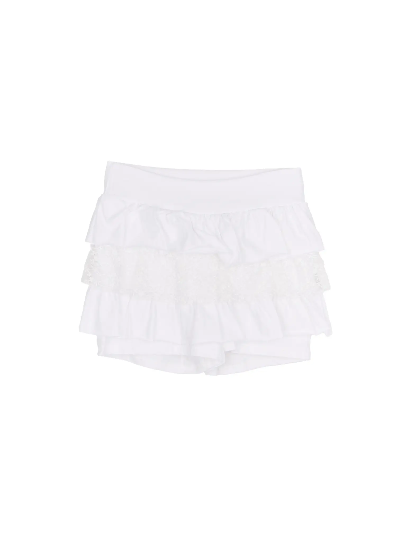 Lace Trim Ruffle Skort CM531 - Image 11