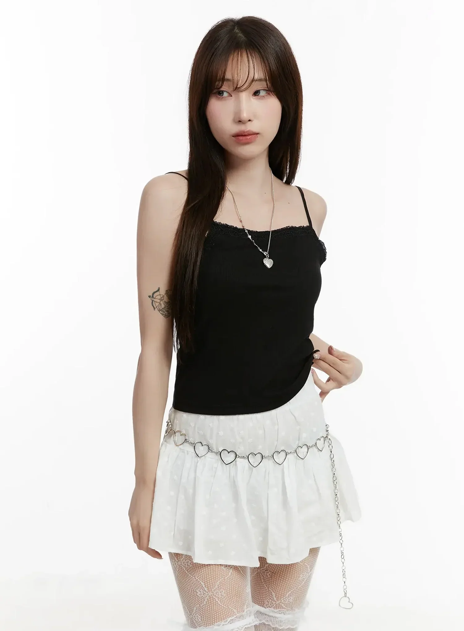 Lace Trim Sleeveless Top IJ521 - Image 13