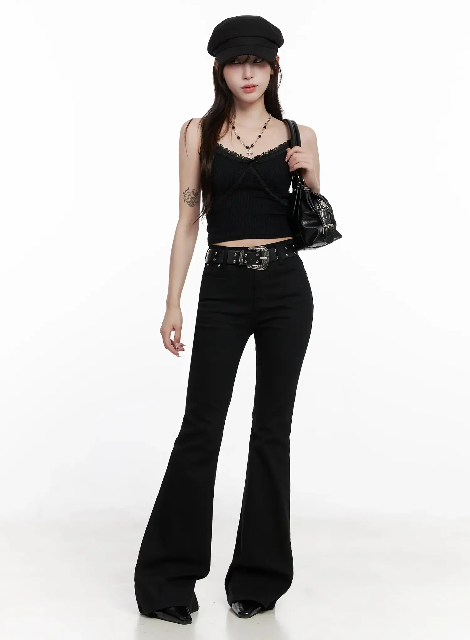 Lace Trim Sleeveless Top IO527 - Image 15
