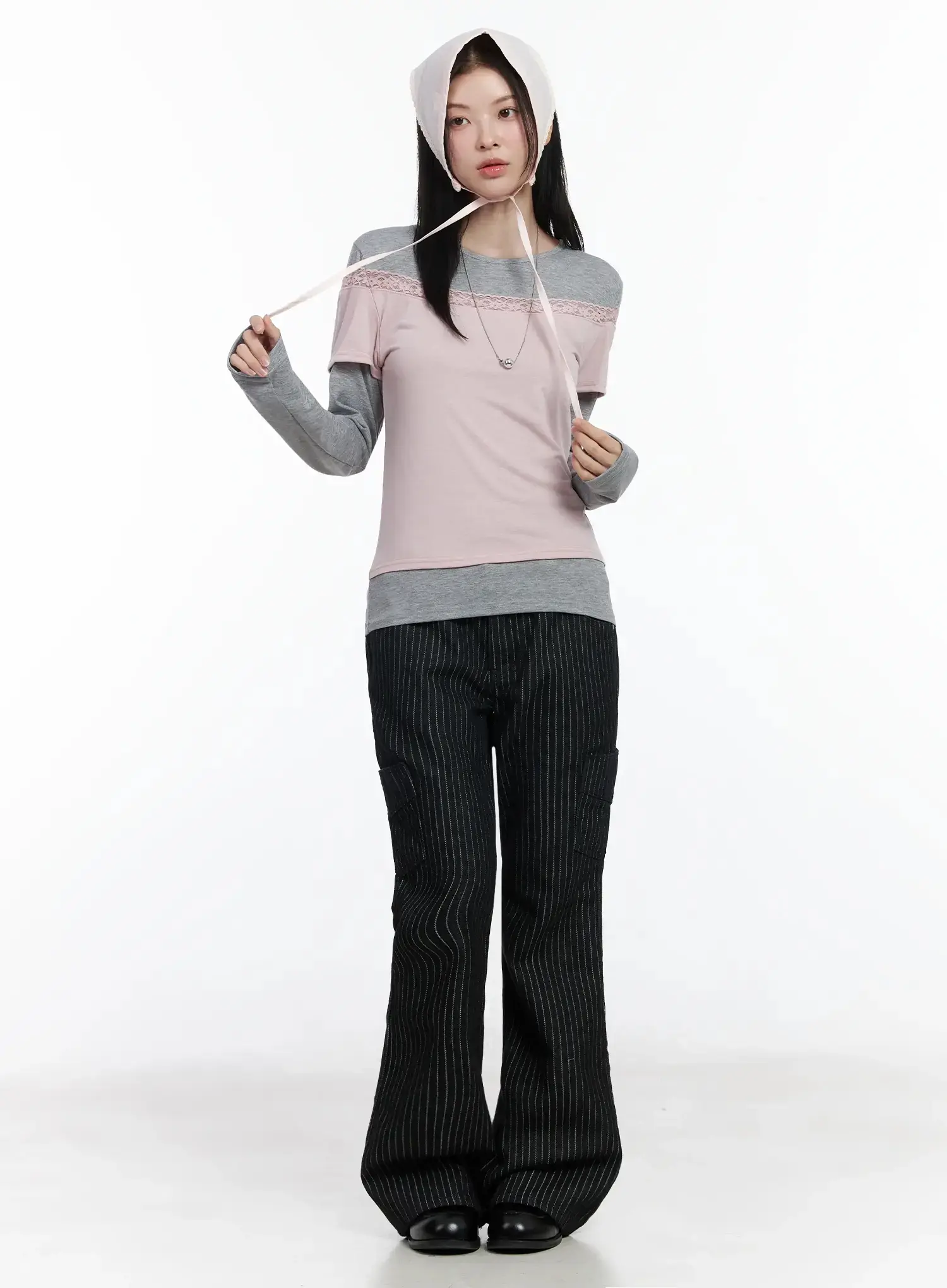 Lace-Trimmed Off-Shoulder Top IM509 - Image 14