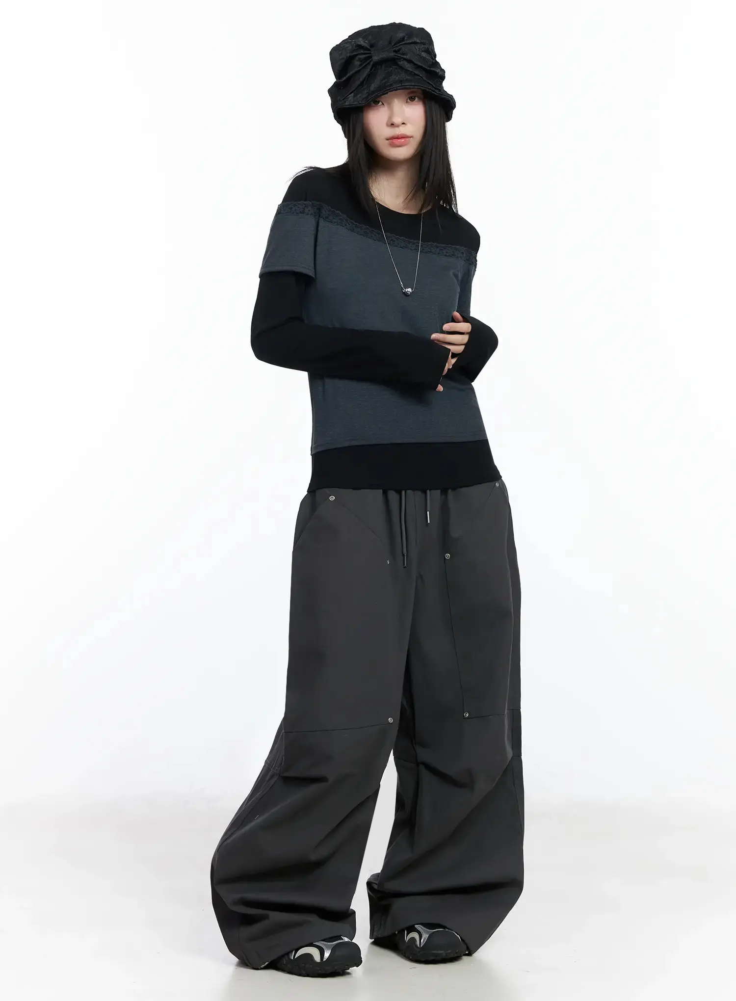 Lace-Trimmed Off-Shoulder Top IM509 - Image 15