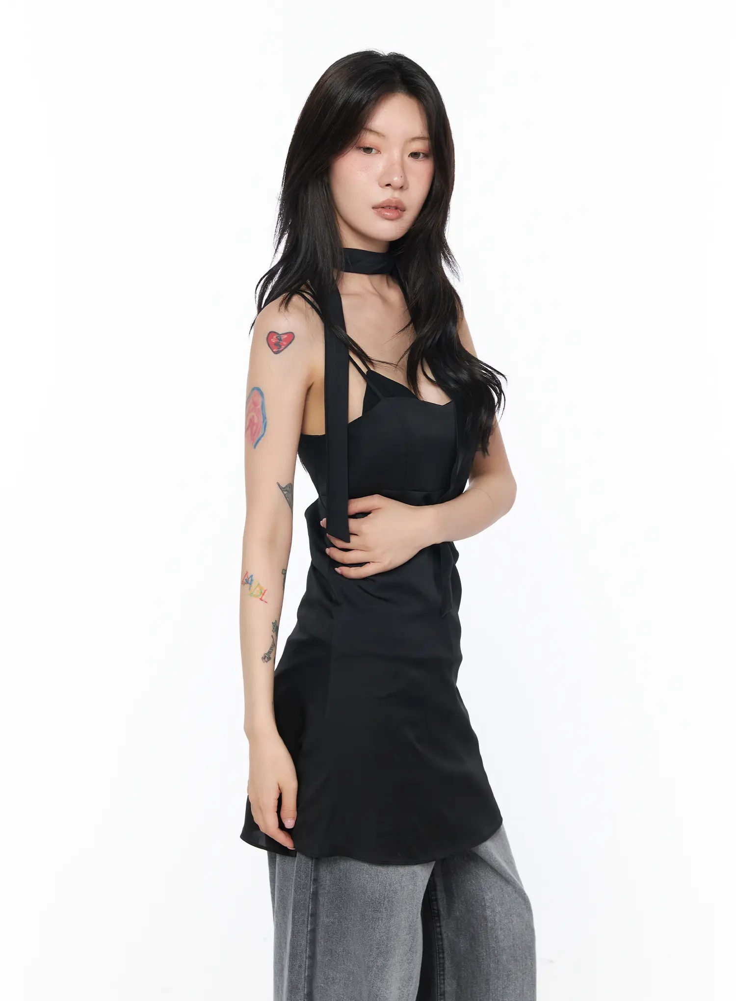 Lace-Up Backless Mini Dress CA527 - Image 6
