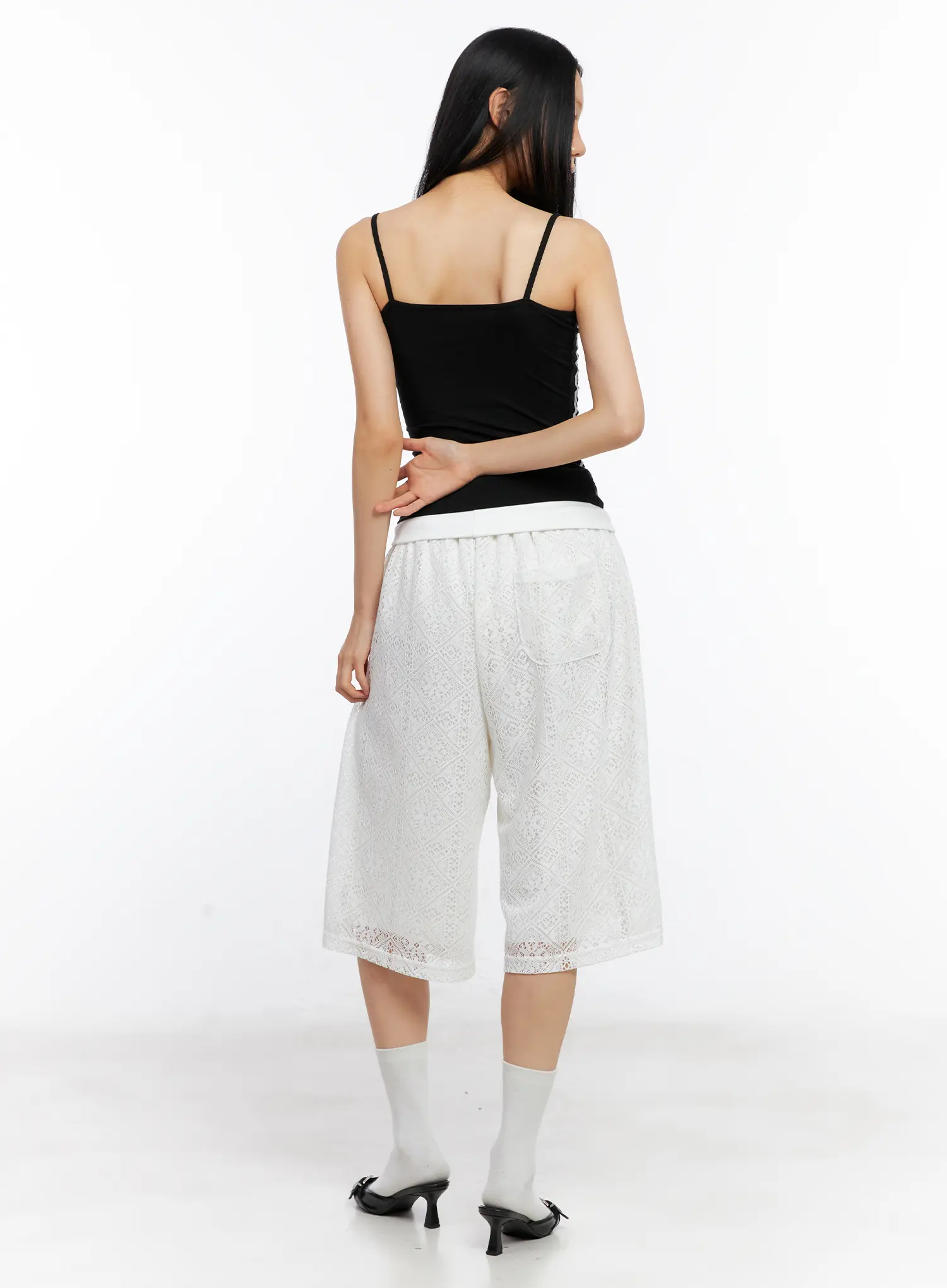 Lace-Up Eyelet Tank Top CL530 - Image 5