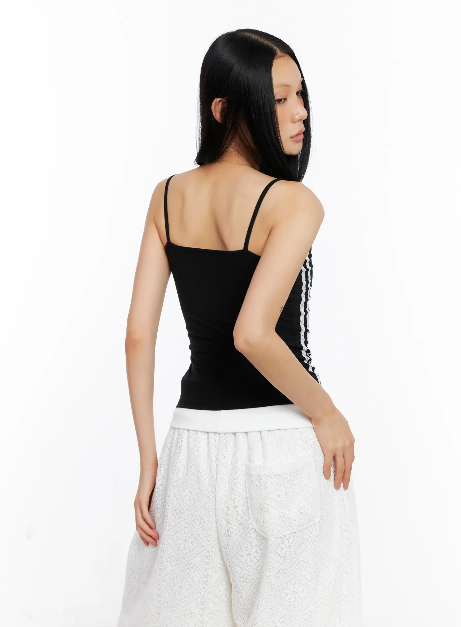 Lace-Up Eyelet Tank Top CL530 - Image 7