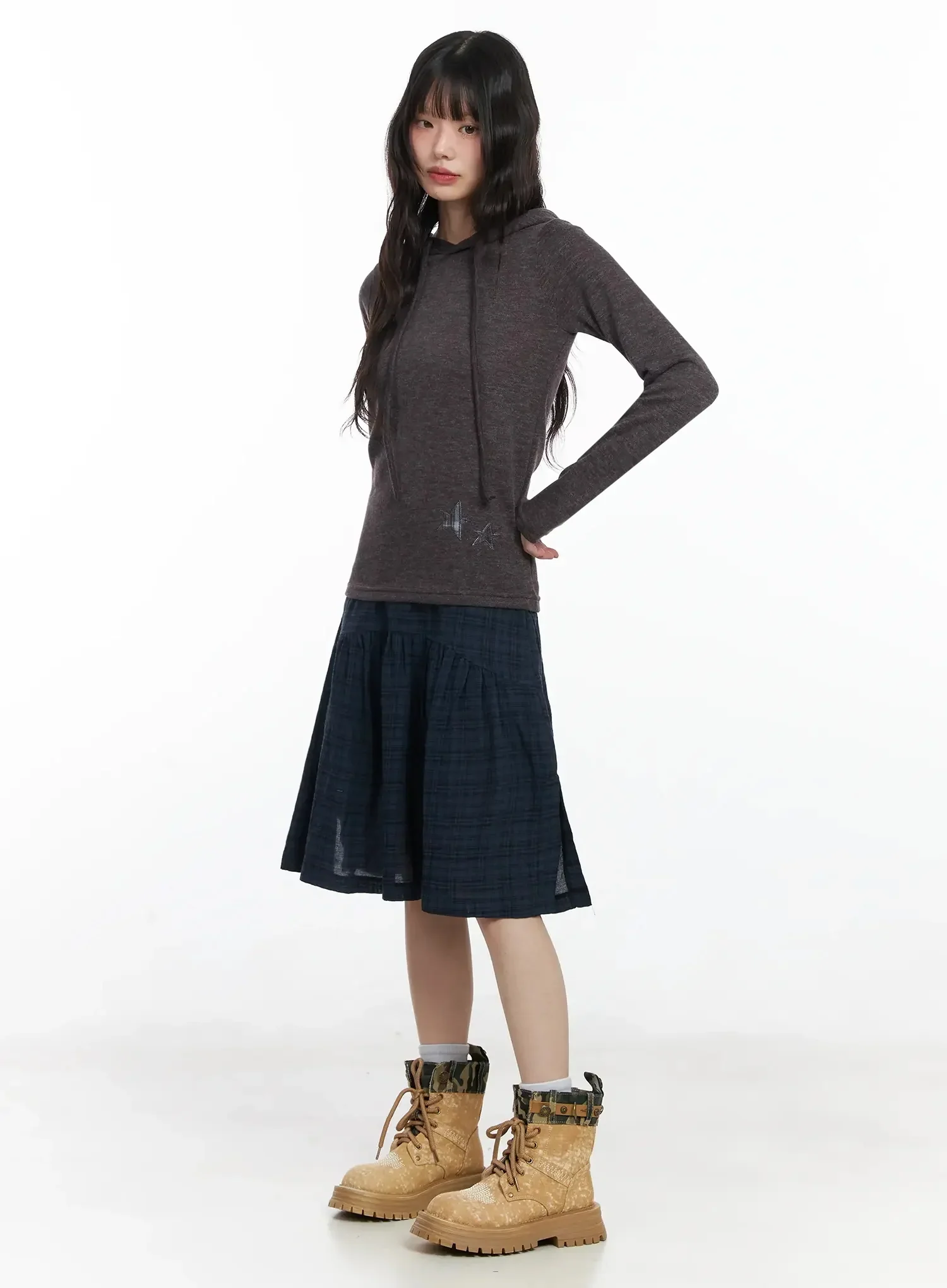 Lace-Up Platform Boots F517 - Image 7