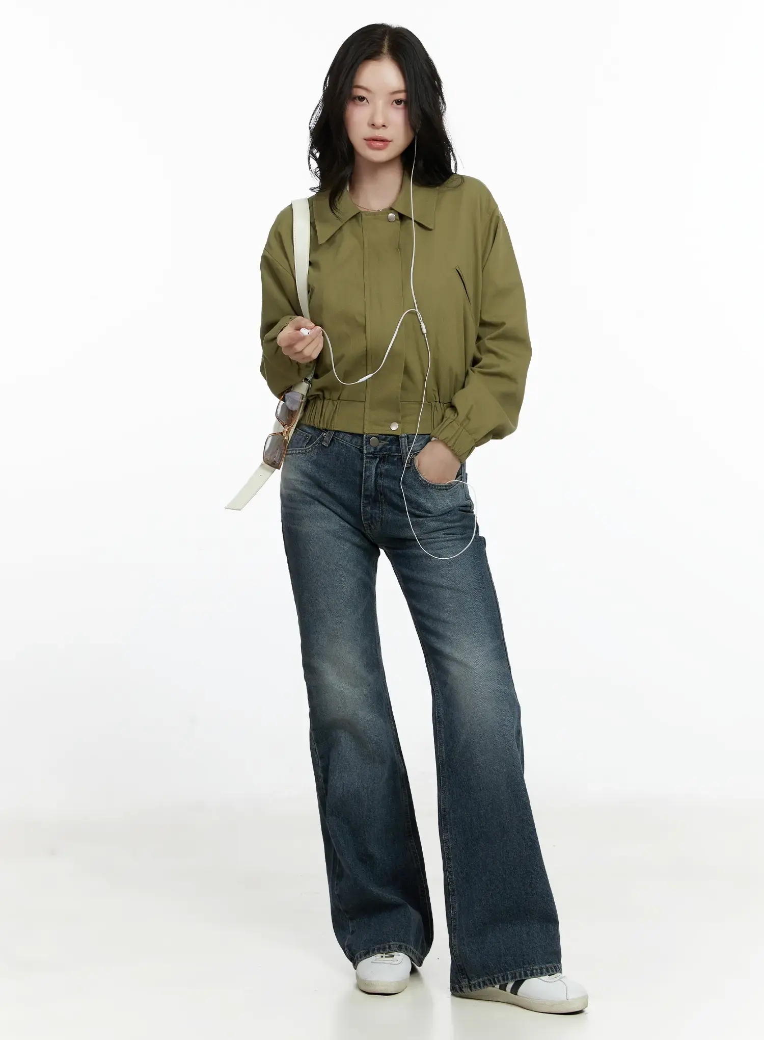 Lainey Vintage Wash Bootcut Jeans F502