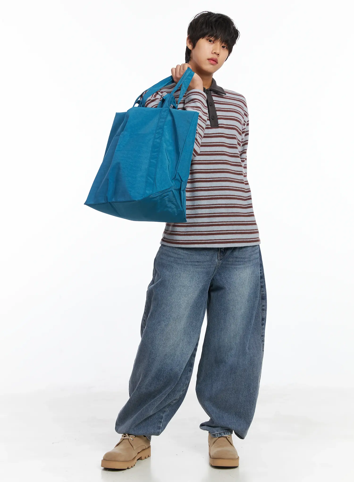 Large Nylon Tote Bag IJ512 - Image 2