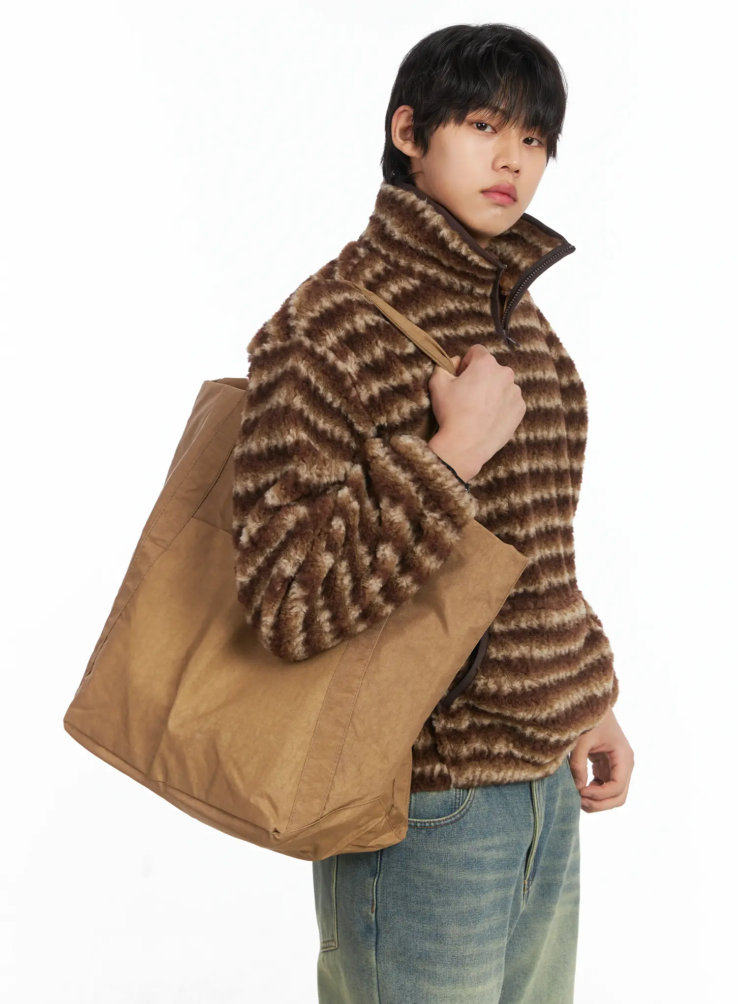 Large Nylon Tote Bag IJ512 - Image 3