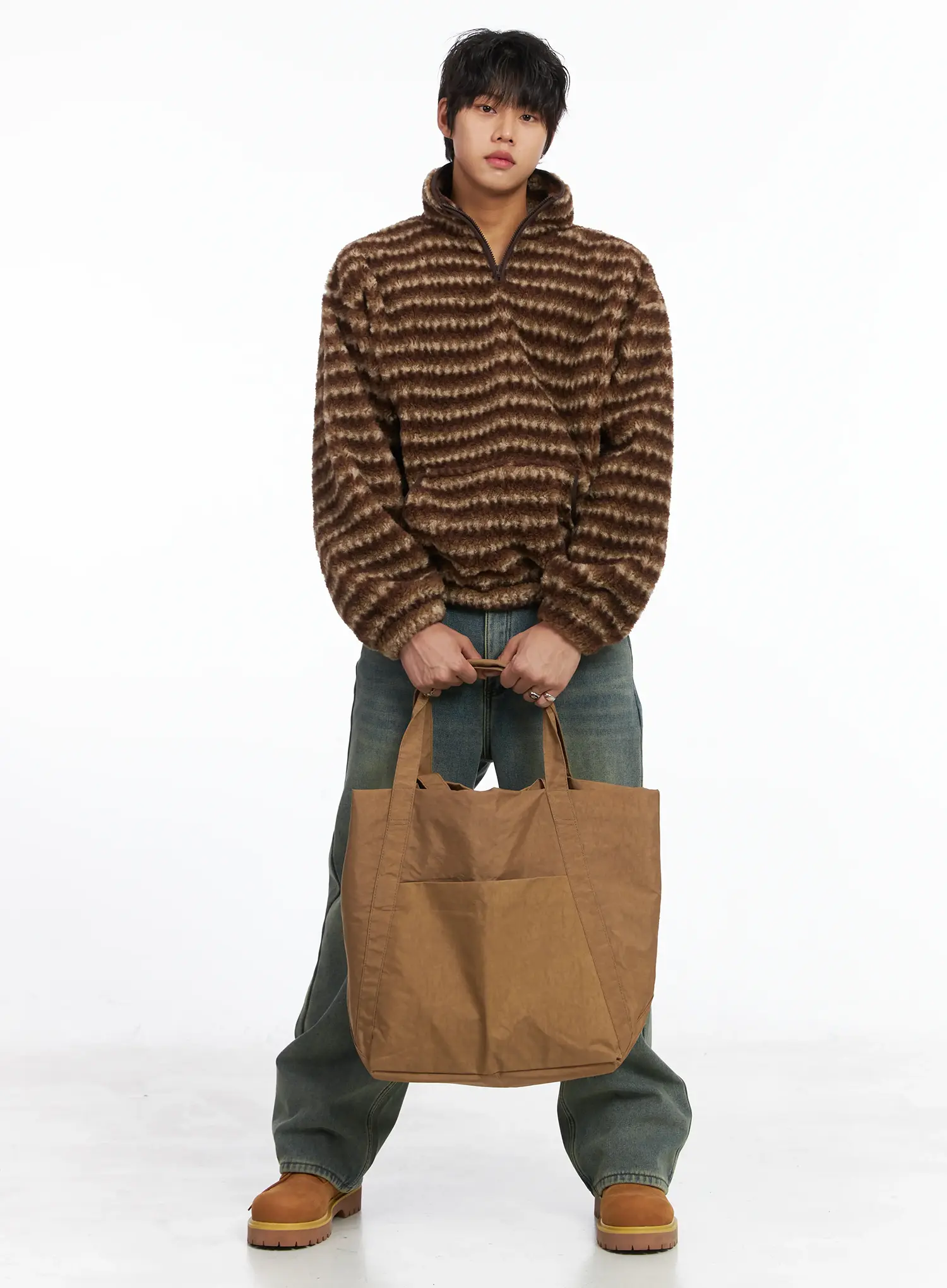 Large Nylon Tote Bag IJ512 - Image 4