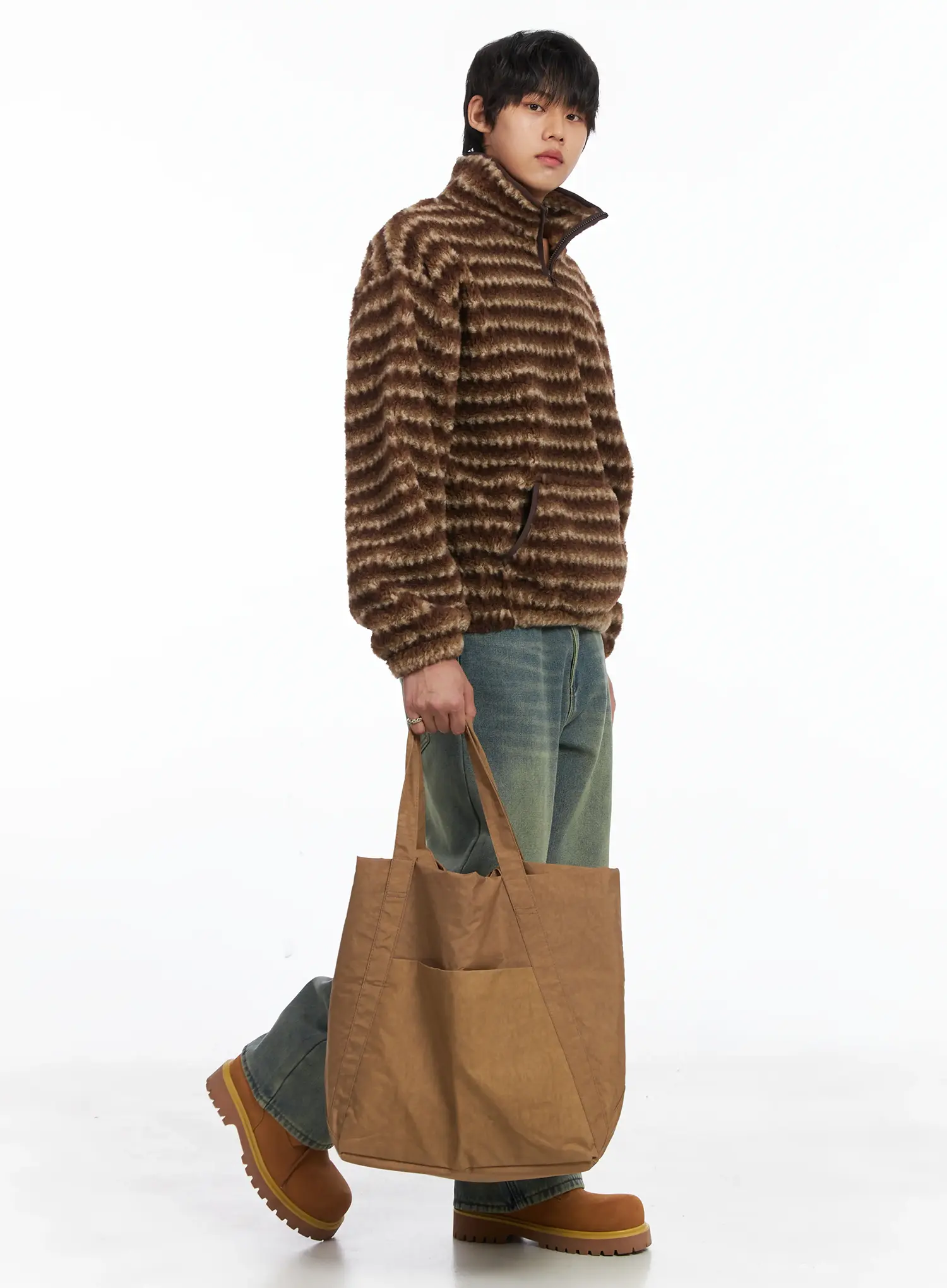 Large Nylon Tote Bag IJ512 - Image 6