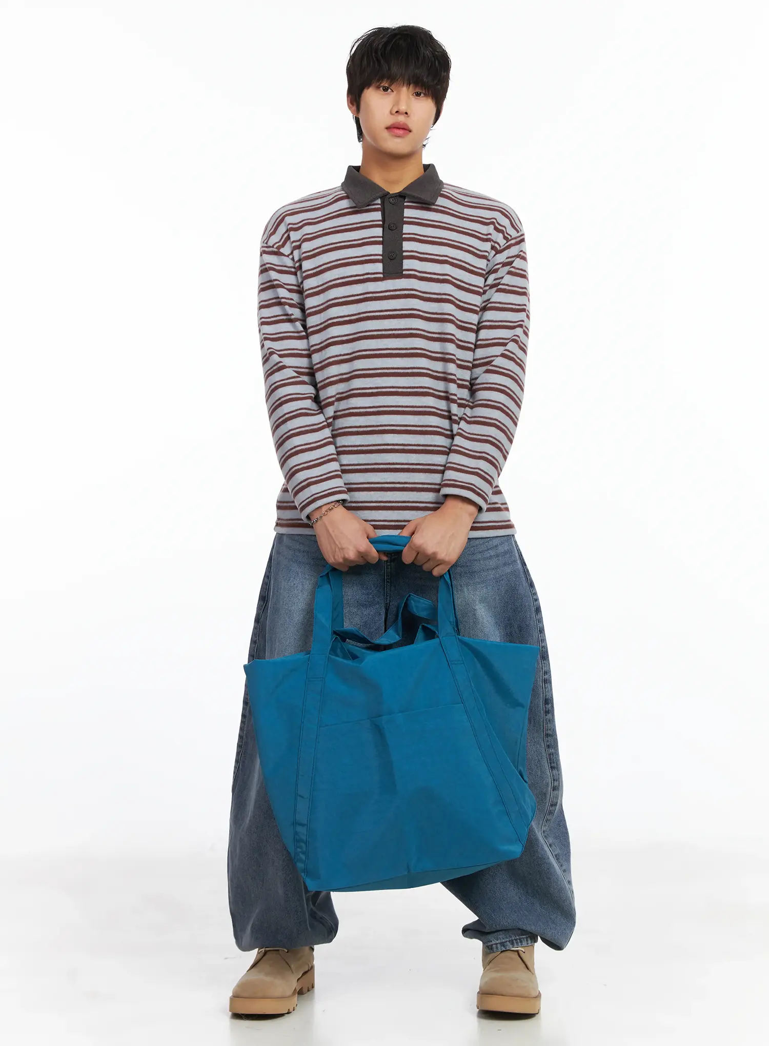Large Nylon Tote Bag IJ512 - Image 7