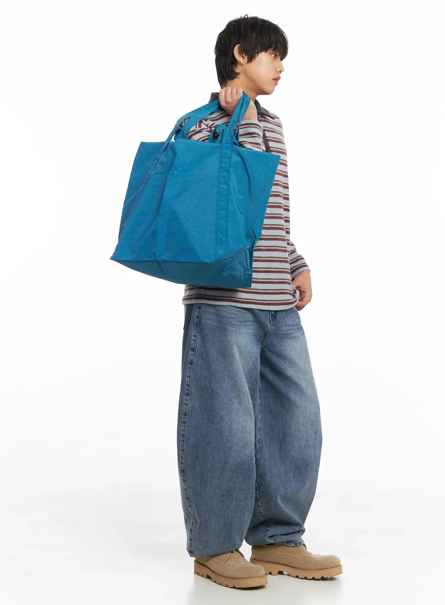 Large Nylon Tote Bag IJ512 - Image 8