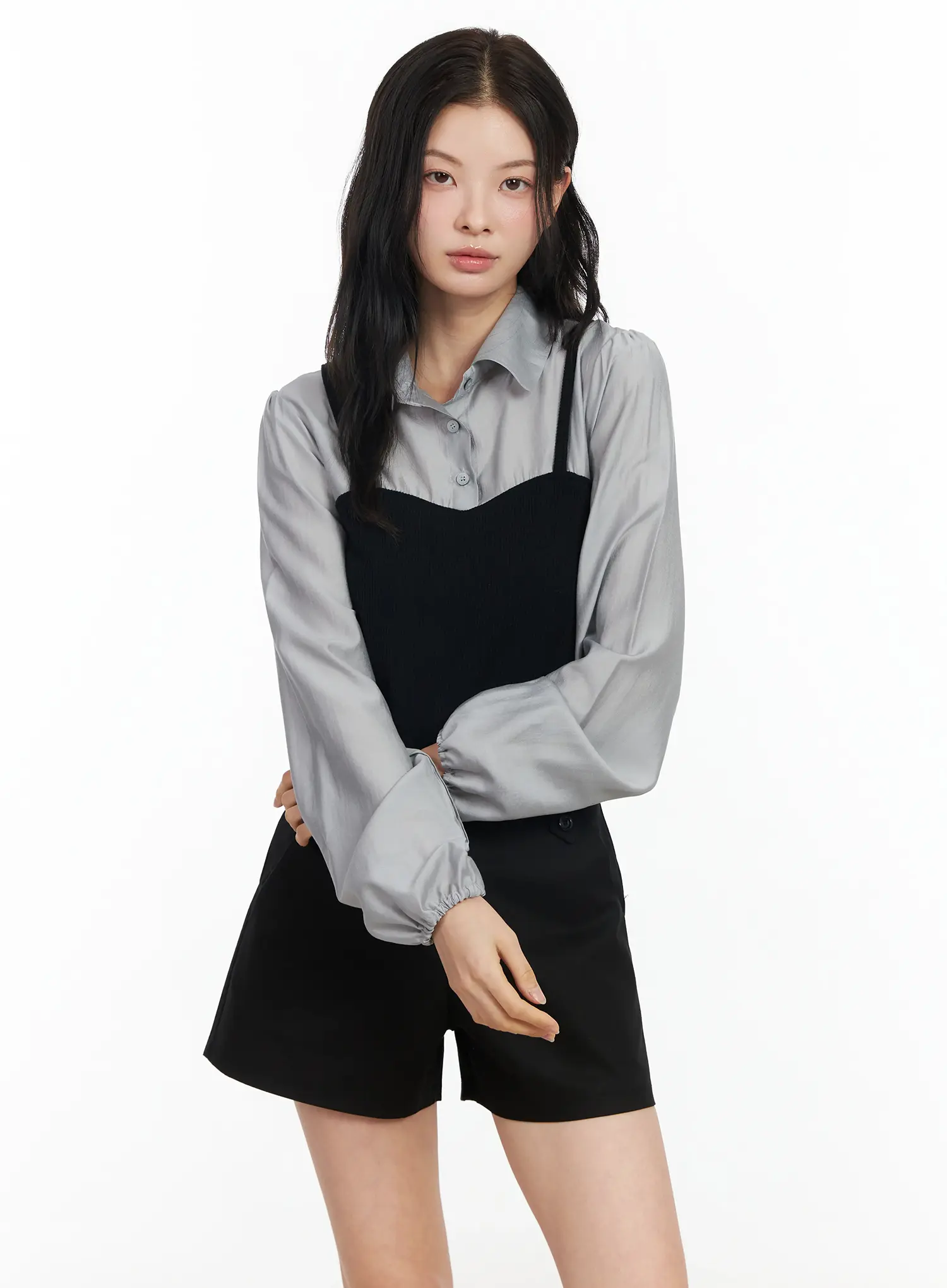 Layered Bustier Blouse IM524 - Image 10