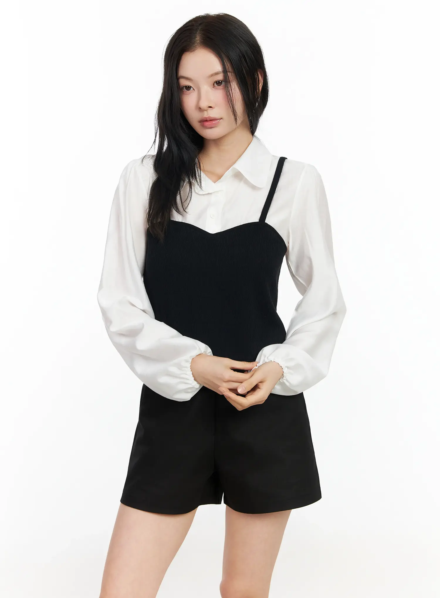 Layered Bustier Blouse IM524 - Image 11