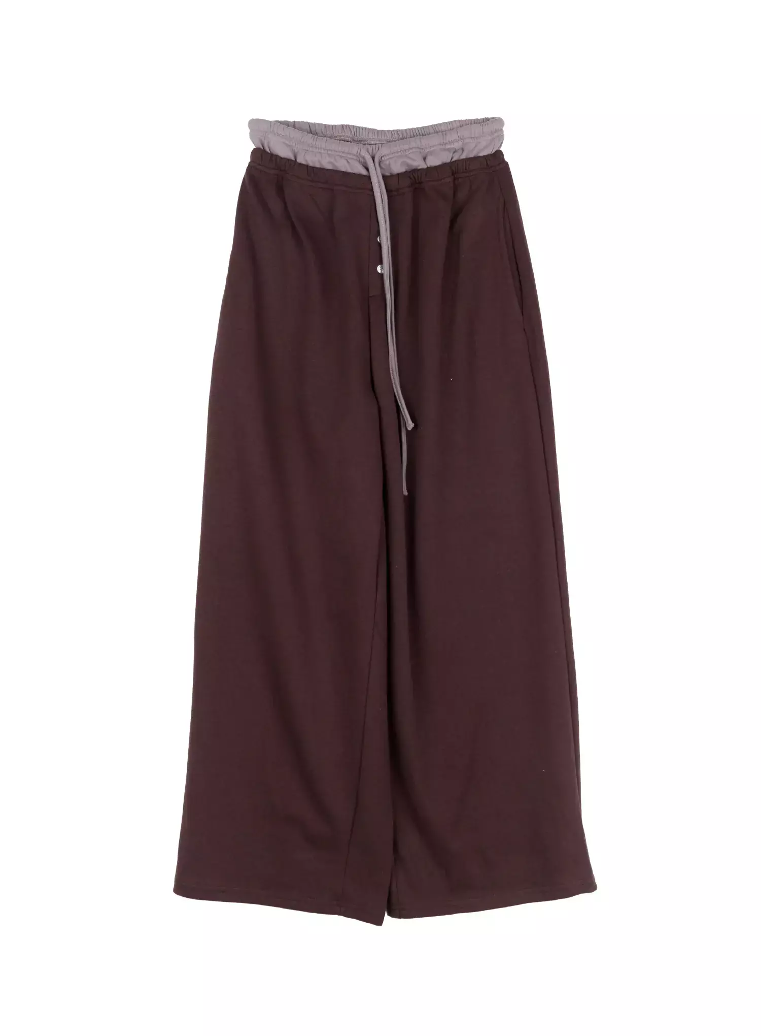 Layered Button Baggy Sweatpants IO527 - Image 17