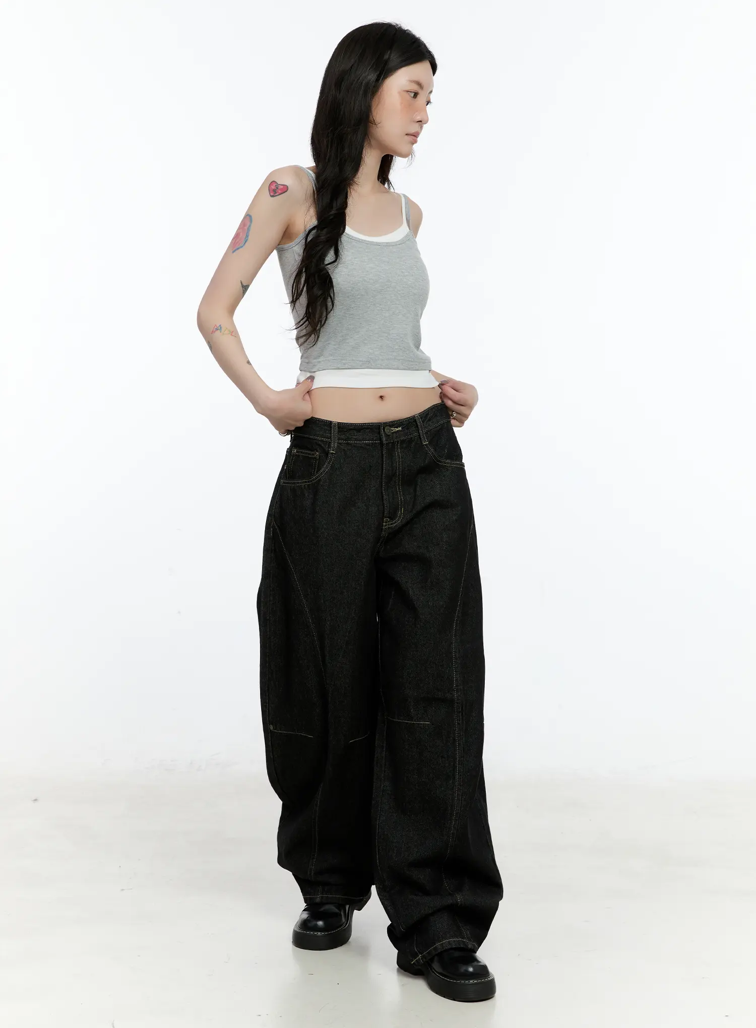 Layered Cropped Tank Top CN517 - Image 4