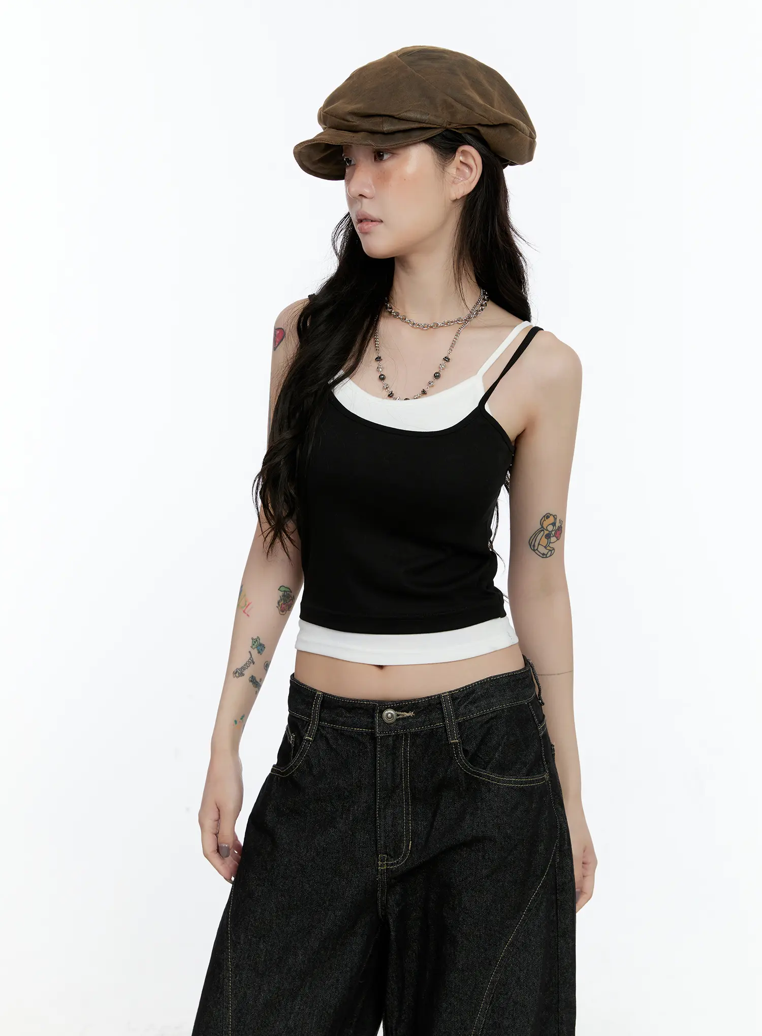 Layered Cropped Tank Top CN517 - Image 8