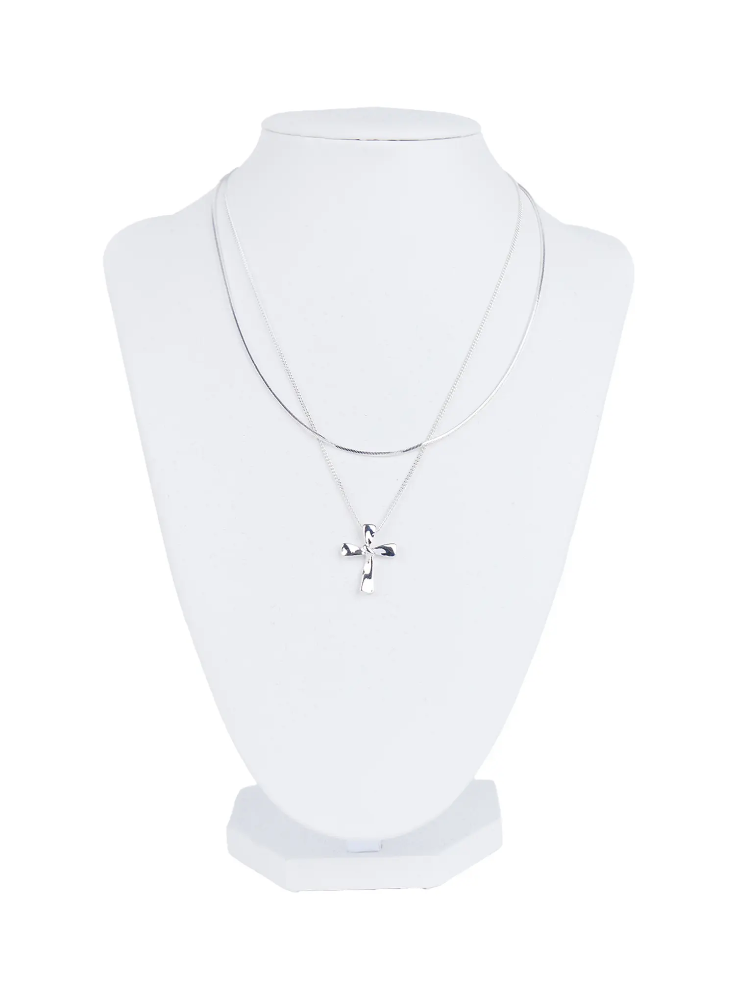 Layered Cross Necklace CL522 - Image 7