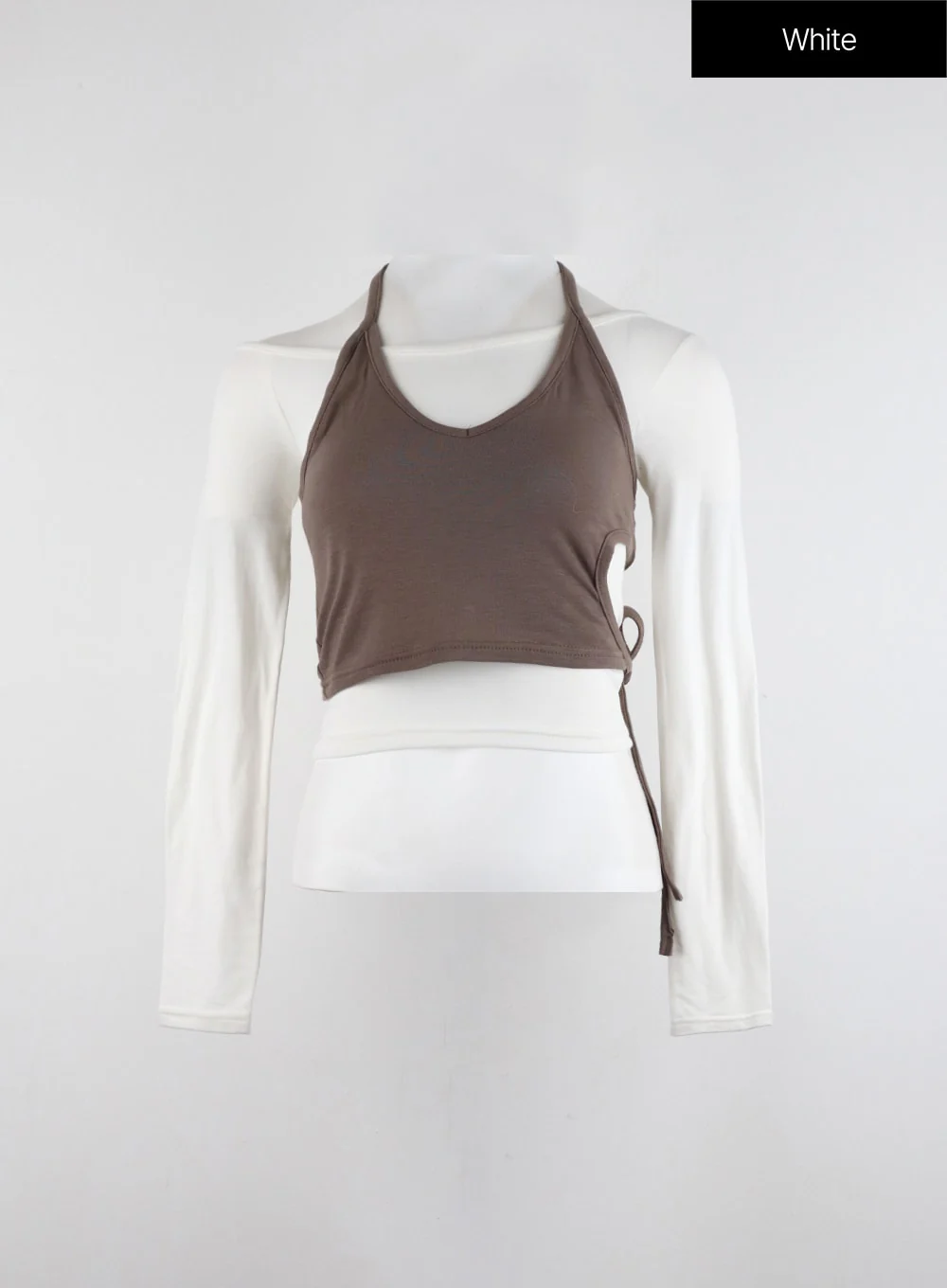 Layered Halter Crop Tee ID315 - Image 11