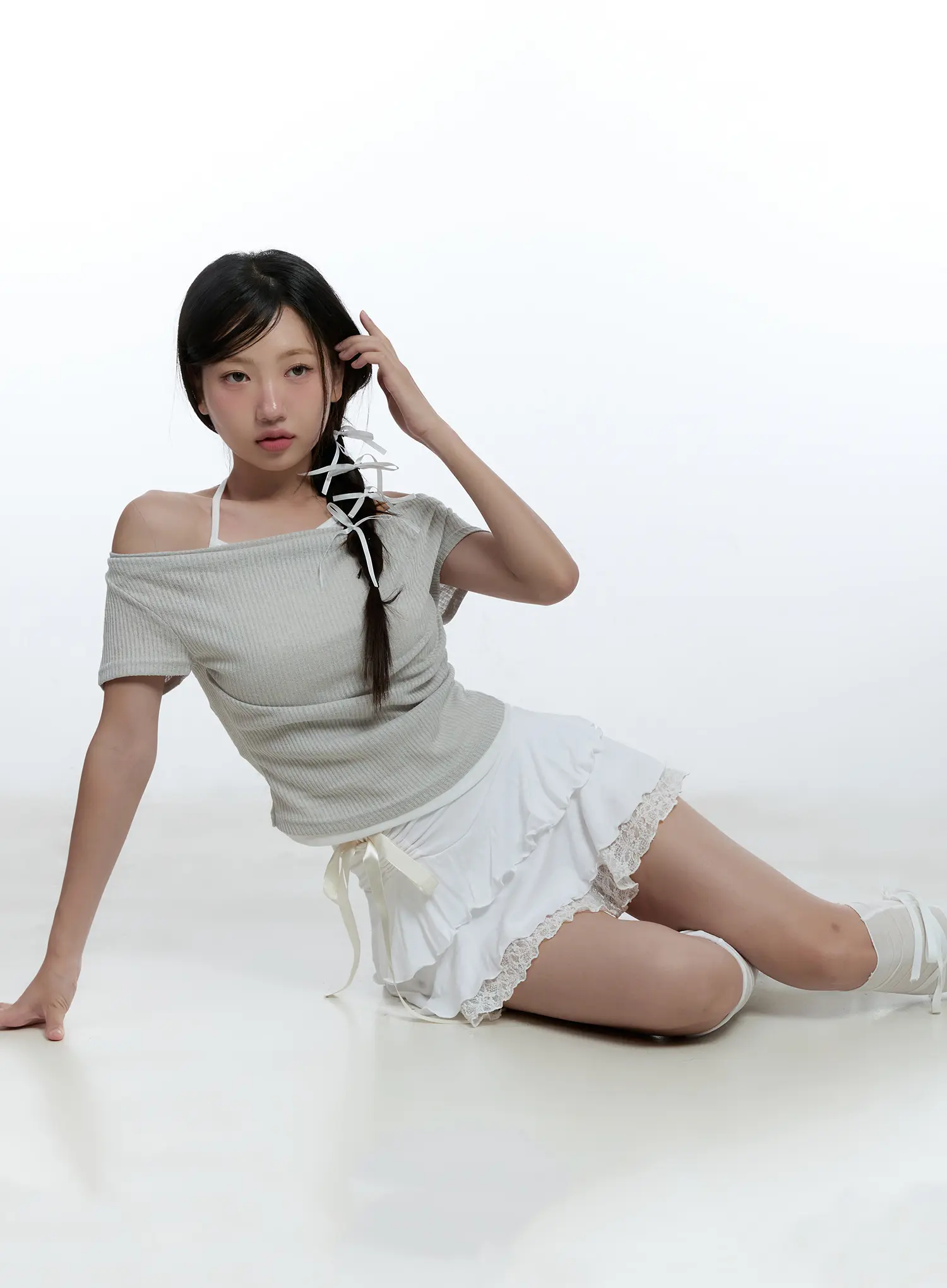 Layered Halter Neck Crop Top CU527 - Image 8