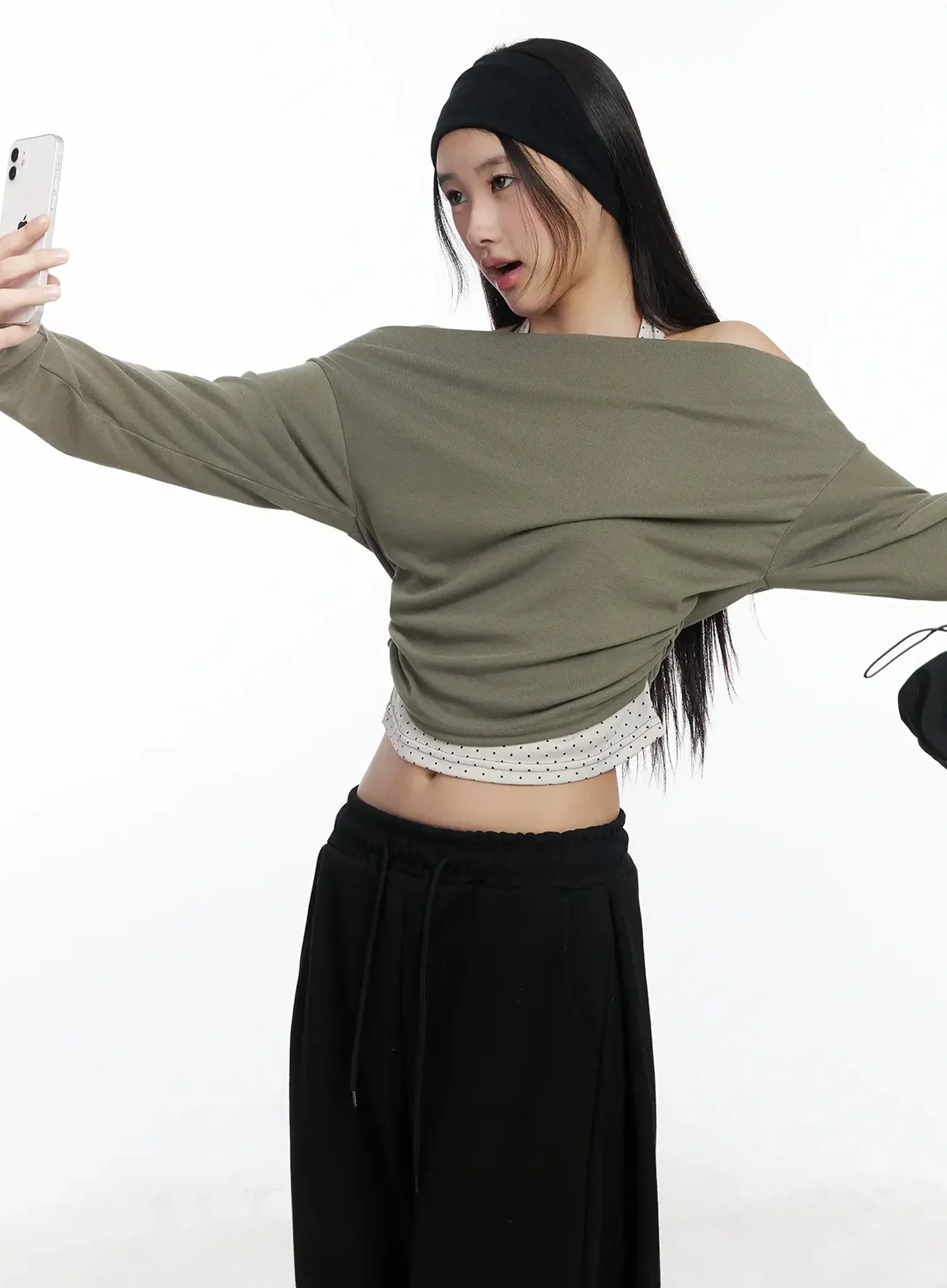 Layered Halter Polka Dot Top IM504 - Image 12