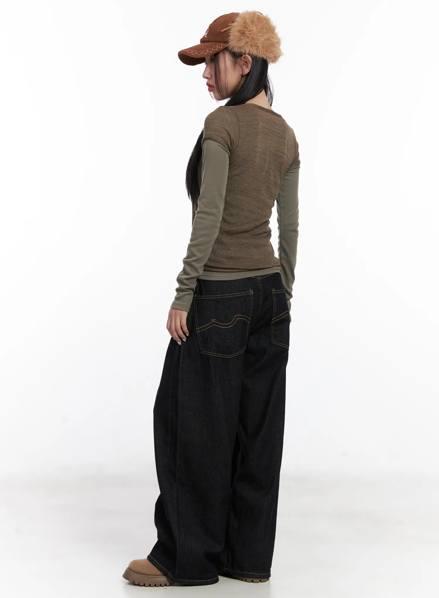Layered Knit Tie Top Set CD501 - Image 4