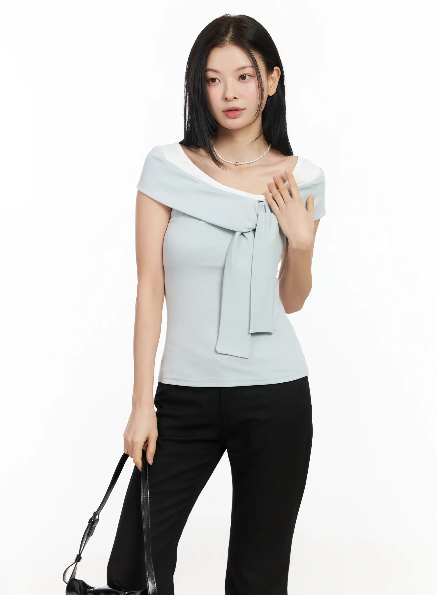 Layered Knot Off-Shoulder Tank IM524