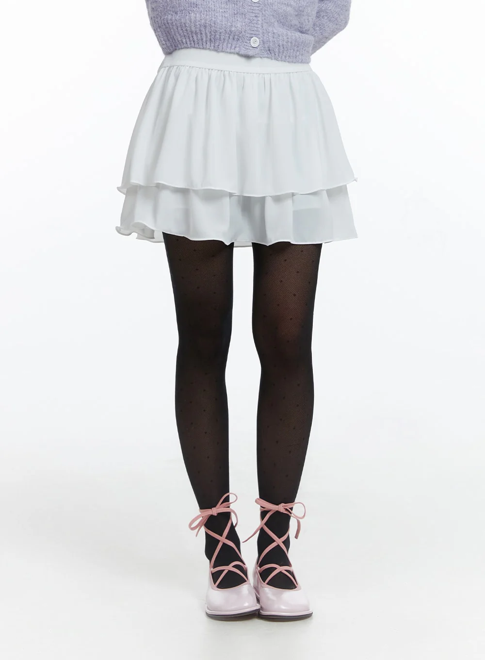 Layered Mini Skirt OJ424 - Image 2