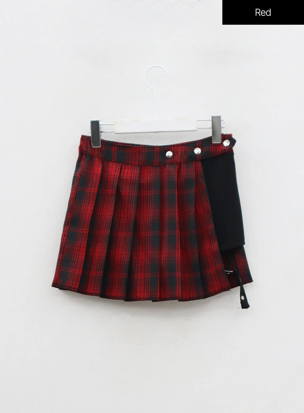 Layered Plaid Pleated Mini Skirt And Short Pants BN22 - Image 16