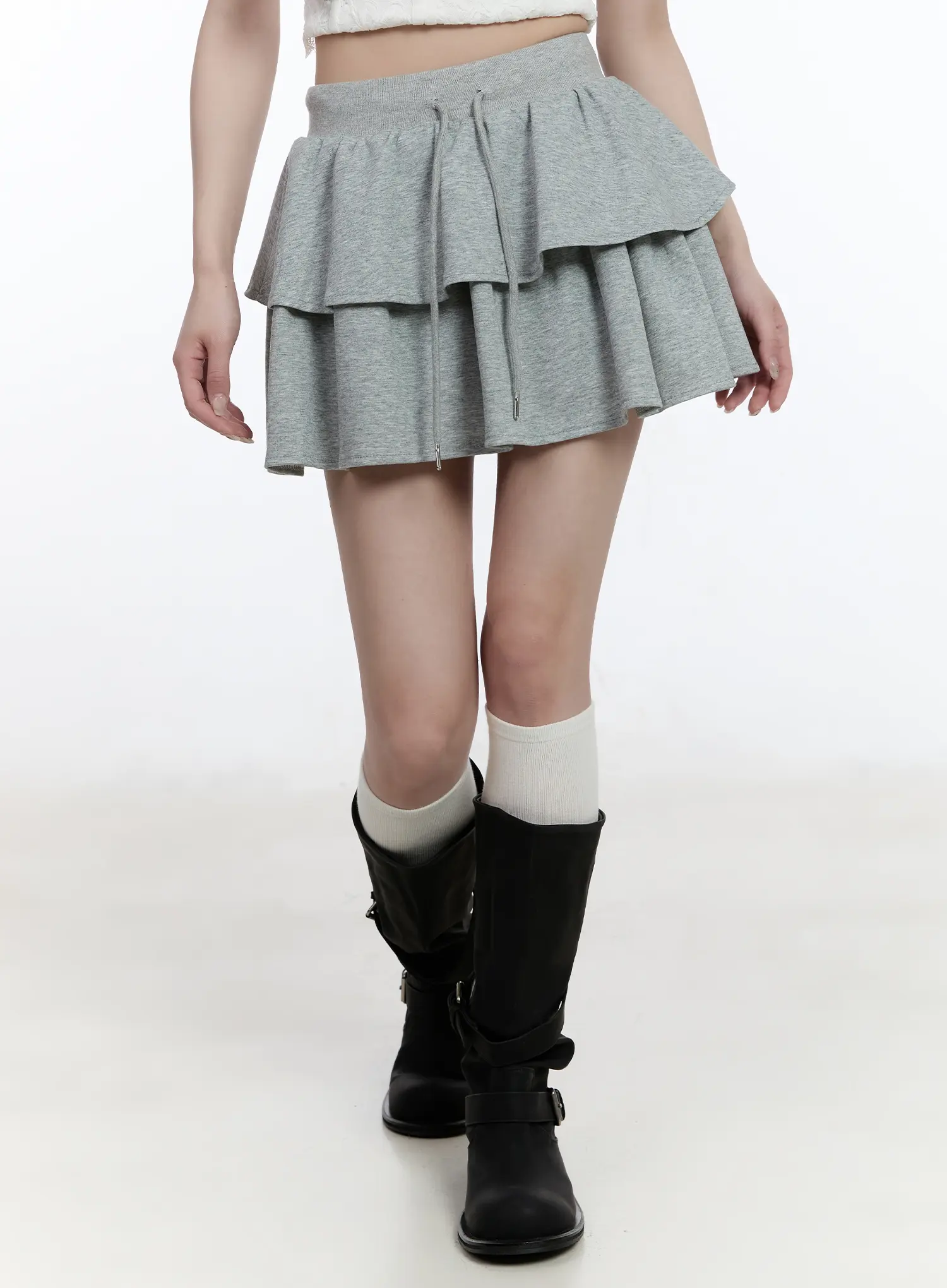 Layered Ruffle Mini Skirt CA501