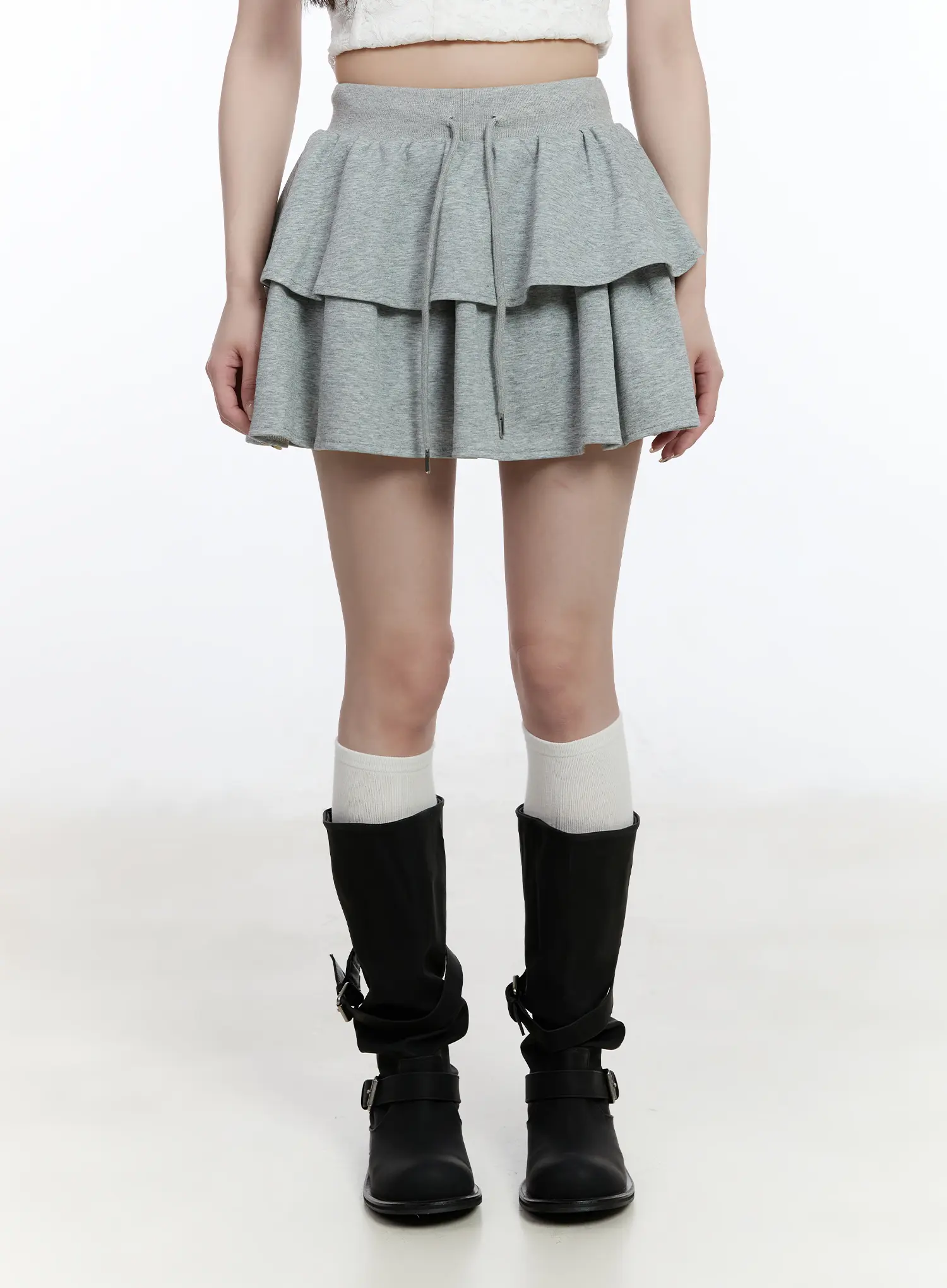 Layered Ruffle Mini Skirt CA501 - Image 10