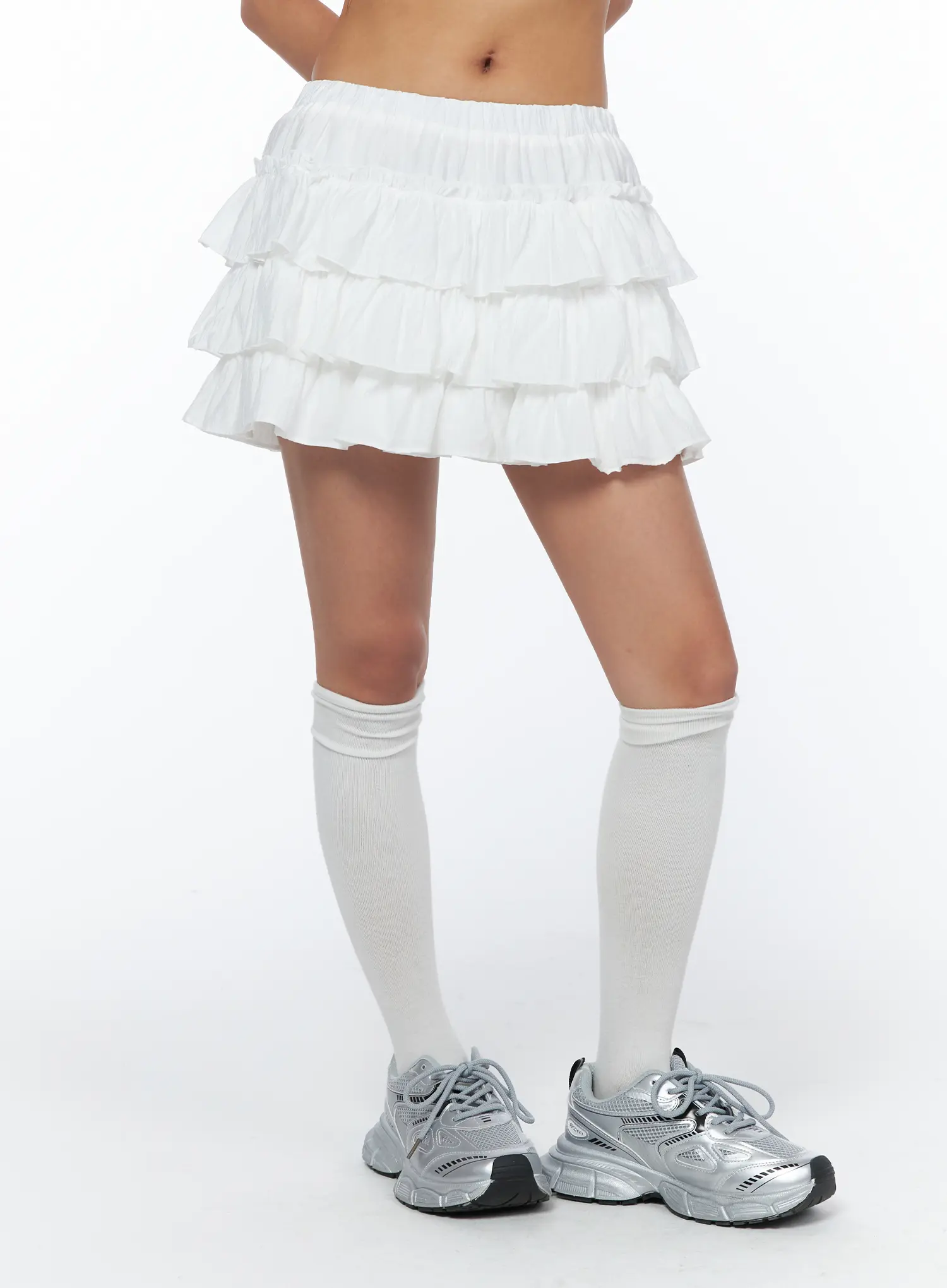 Layered Ruffle Mini Skirt CA516 - Image 10