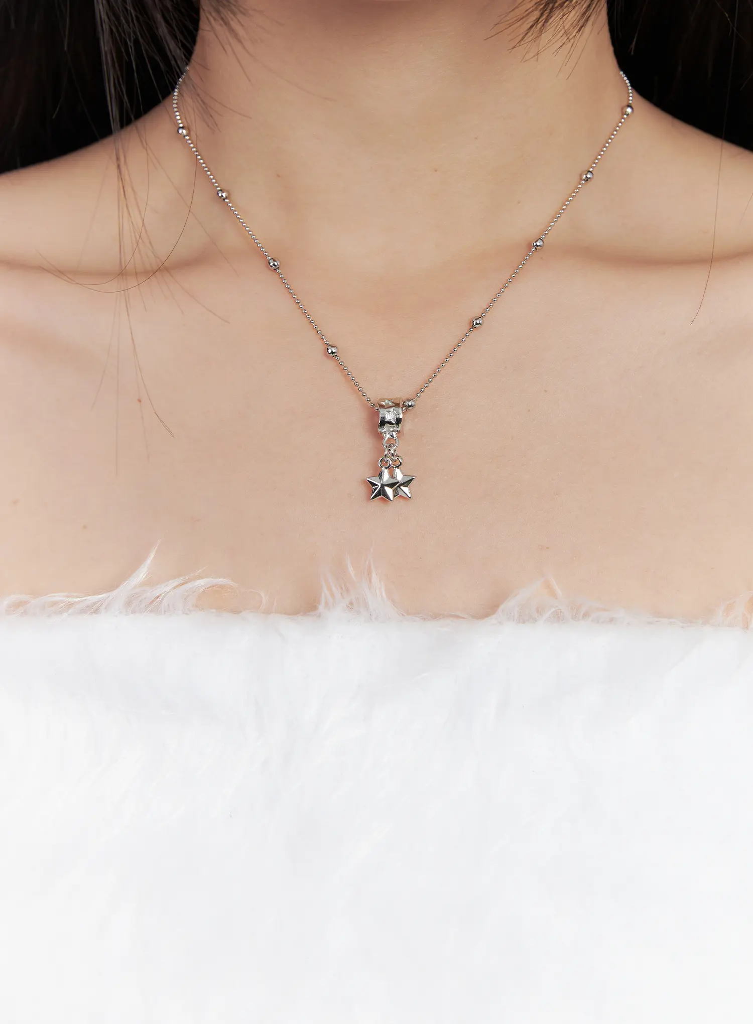 Layered Star Charm Necklace CD501