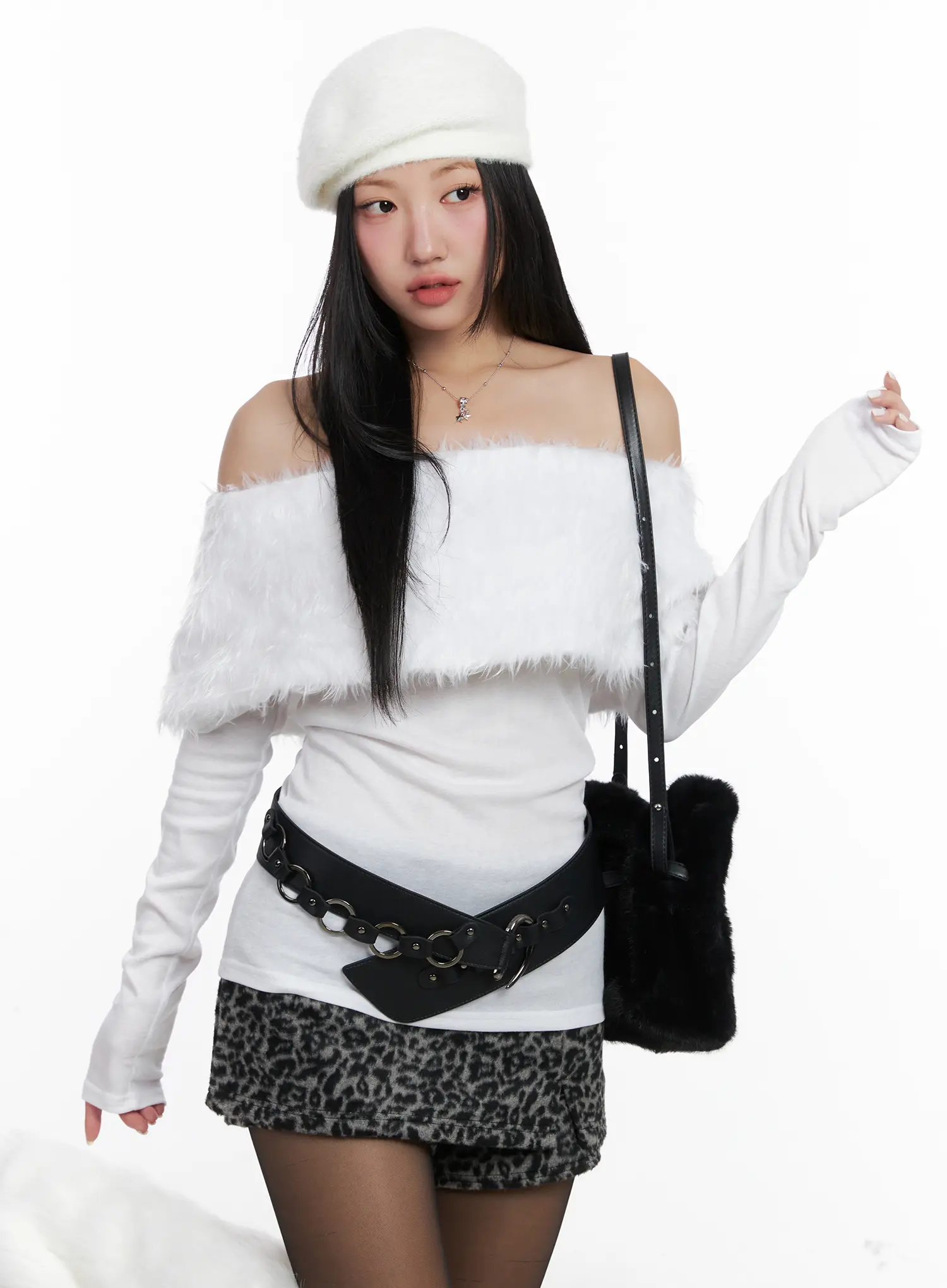 Layered Star Charm Necklace CD501 - Image 4