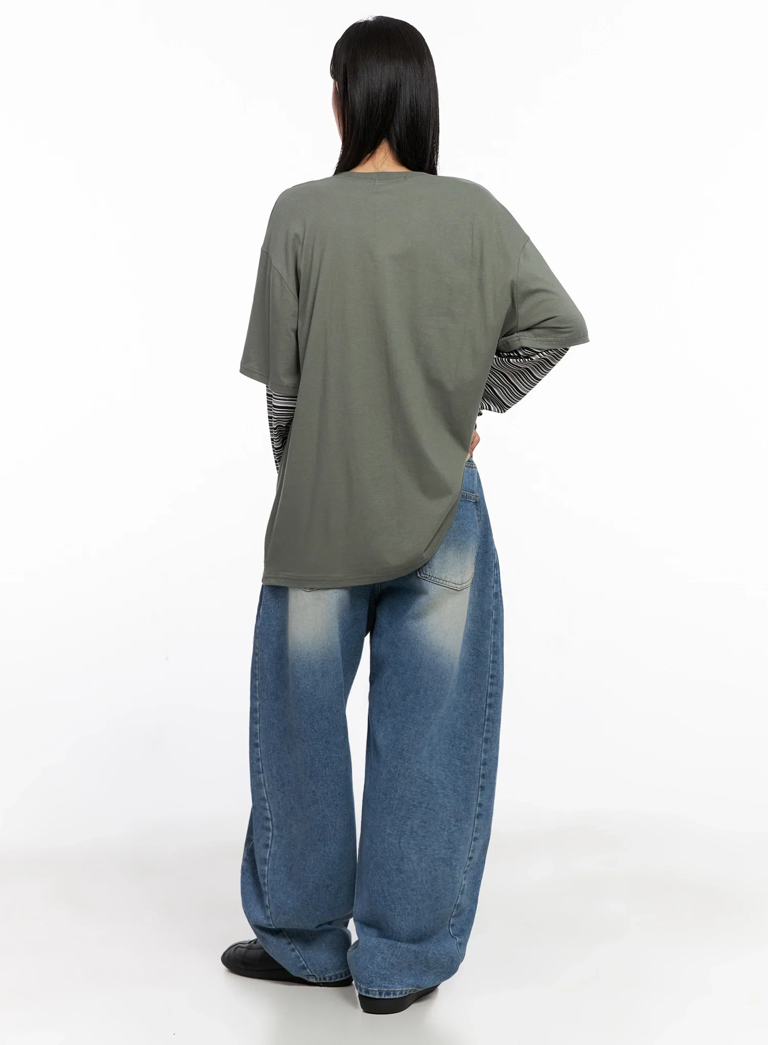 Layered Star Print Long Sleeve Tee IS515 - Image 11
