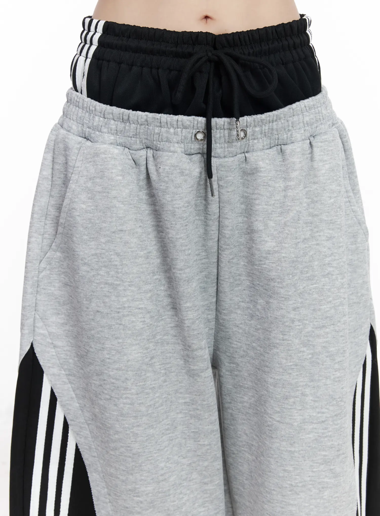 Layered Wide Leg Track Pants CM525 - Image 8