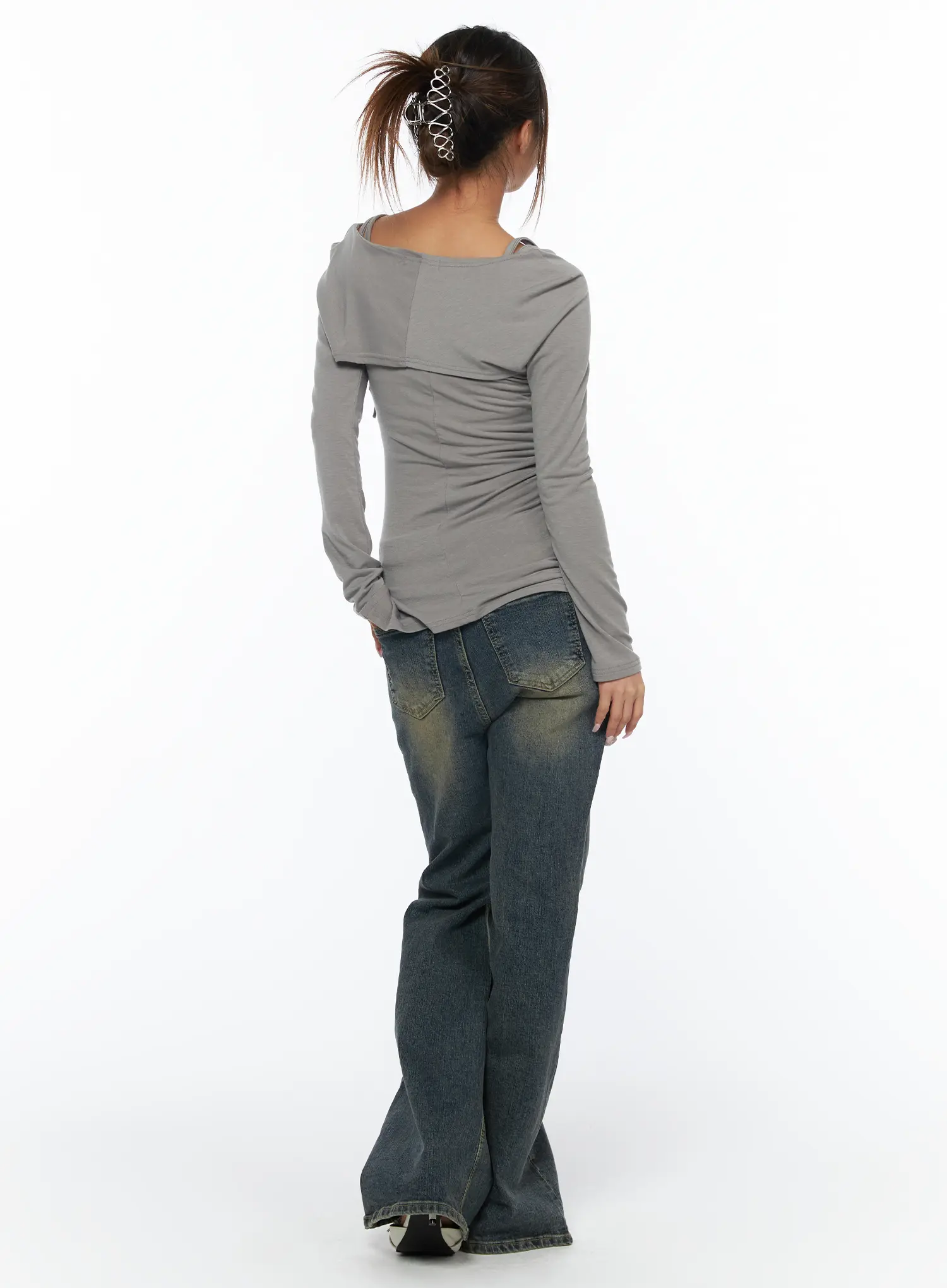 Legacy Washed Flare Jeans CA517 - Image 7