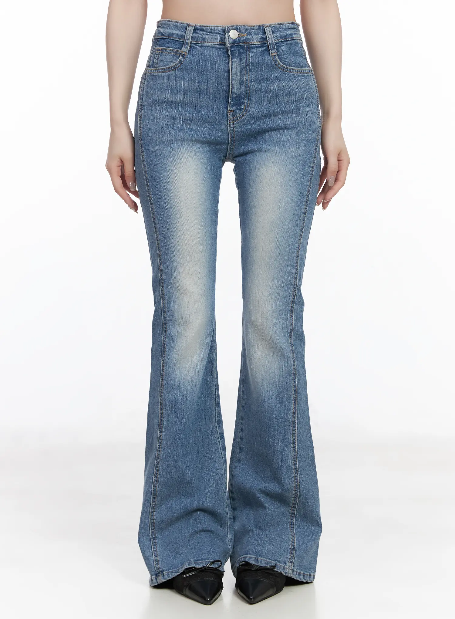 Lennox Washed Bootcut Jeans CF523