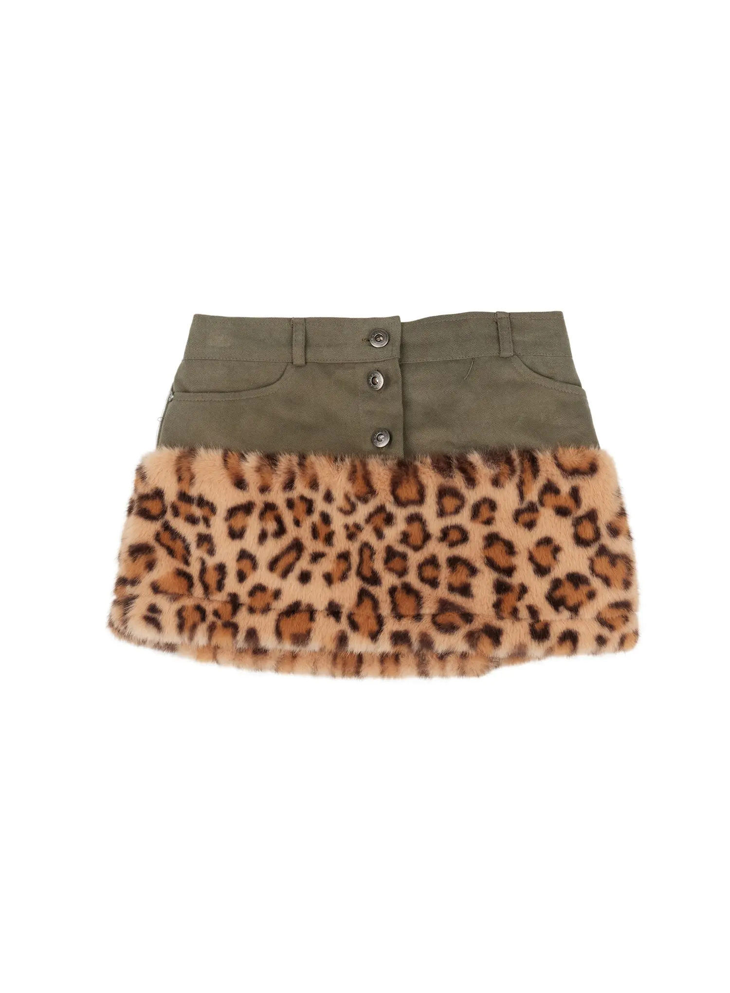 Leopard Fur Miniskirt CJ501 - Image 12