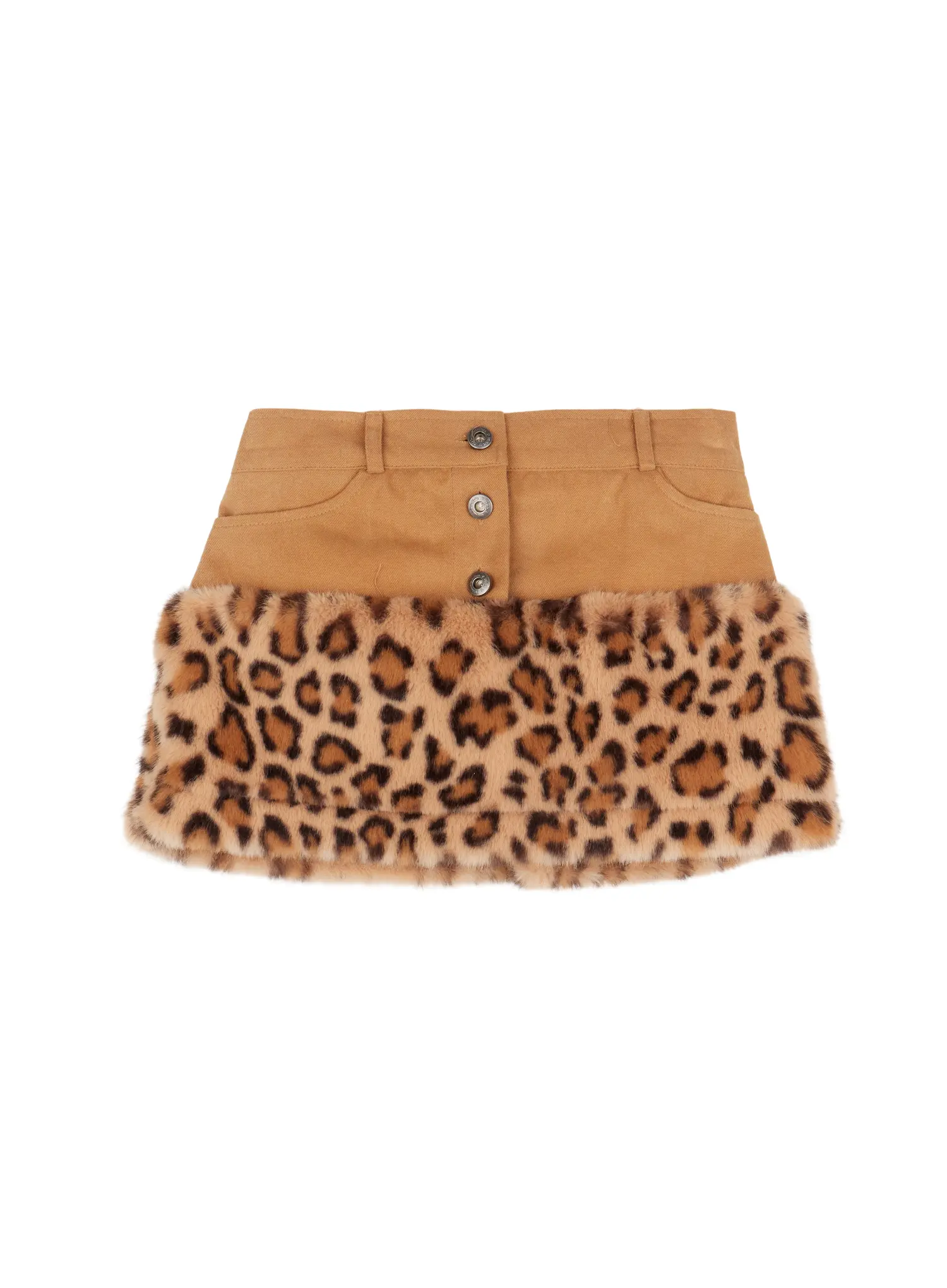 Leopard Fur Miniskirt CJ501 - Image 13