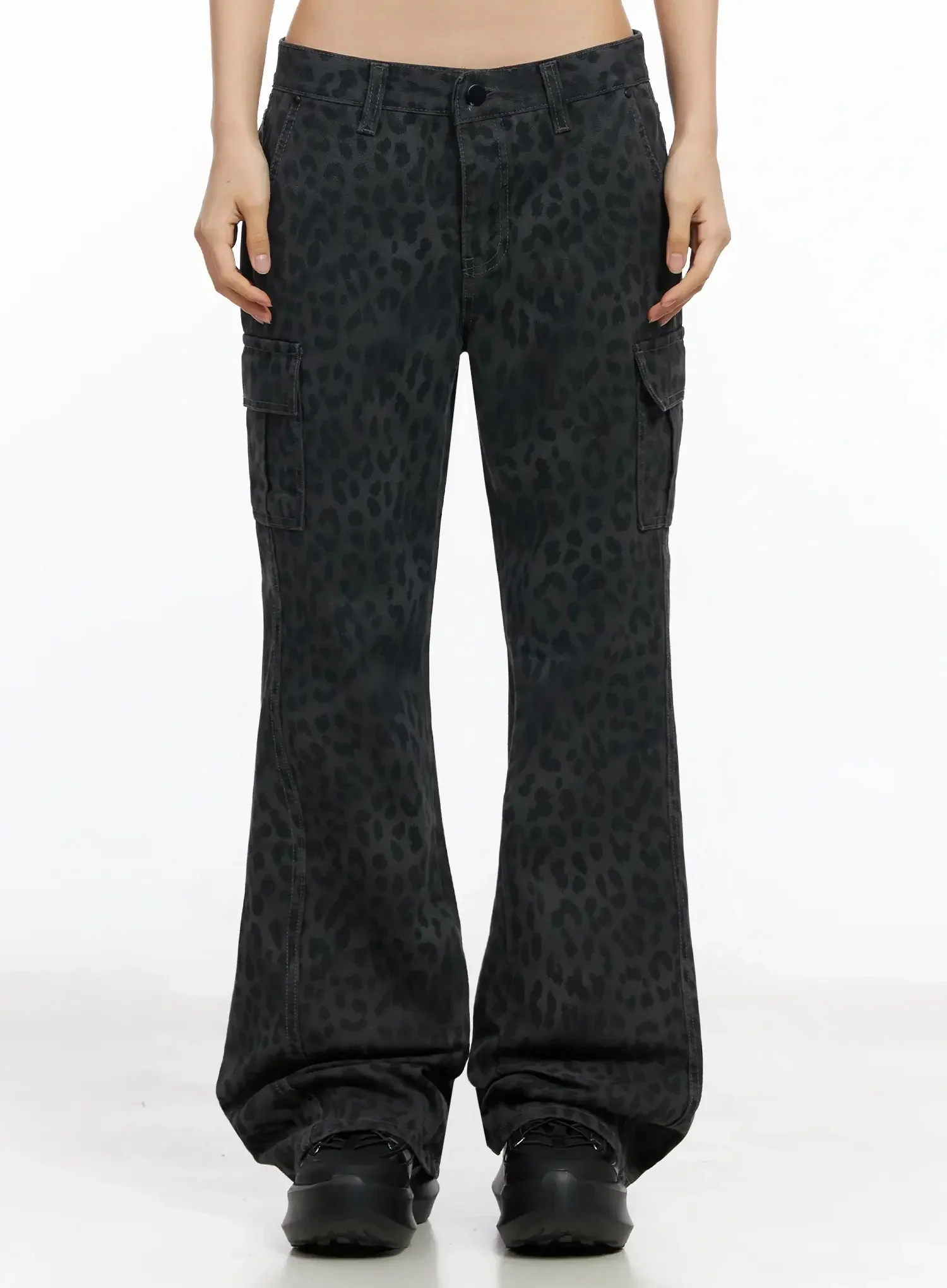 Leopard Print Flare Pants IA508 - Image 5
