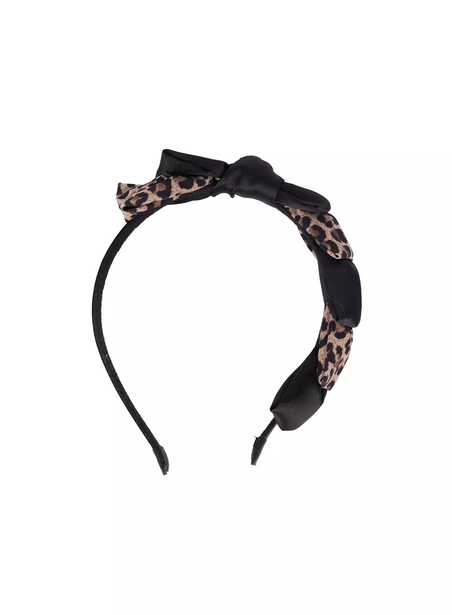 Leopard Satin Bow Headband IM530 - Image 11