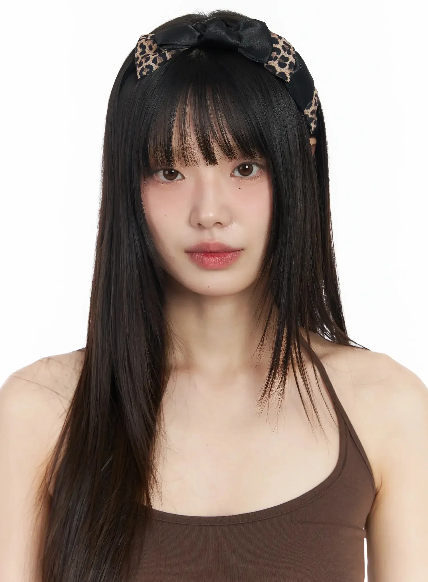 Leopard Satin Bow Headband IM530 - Image 7